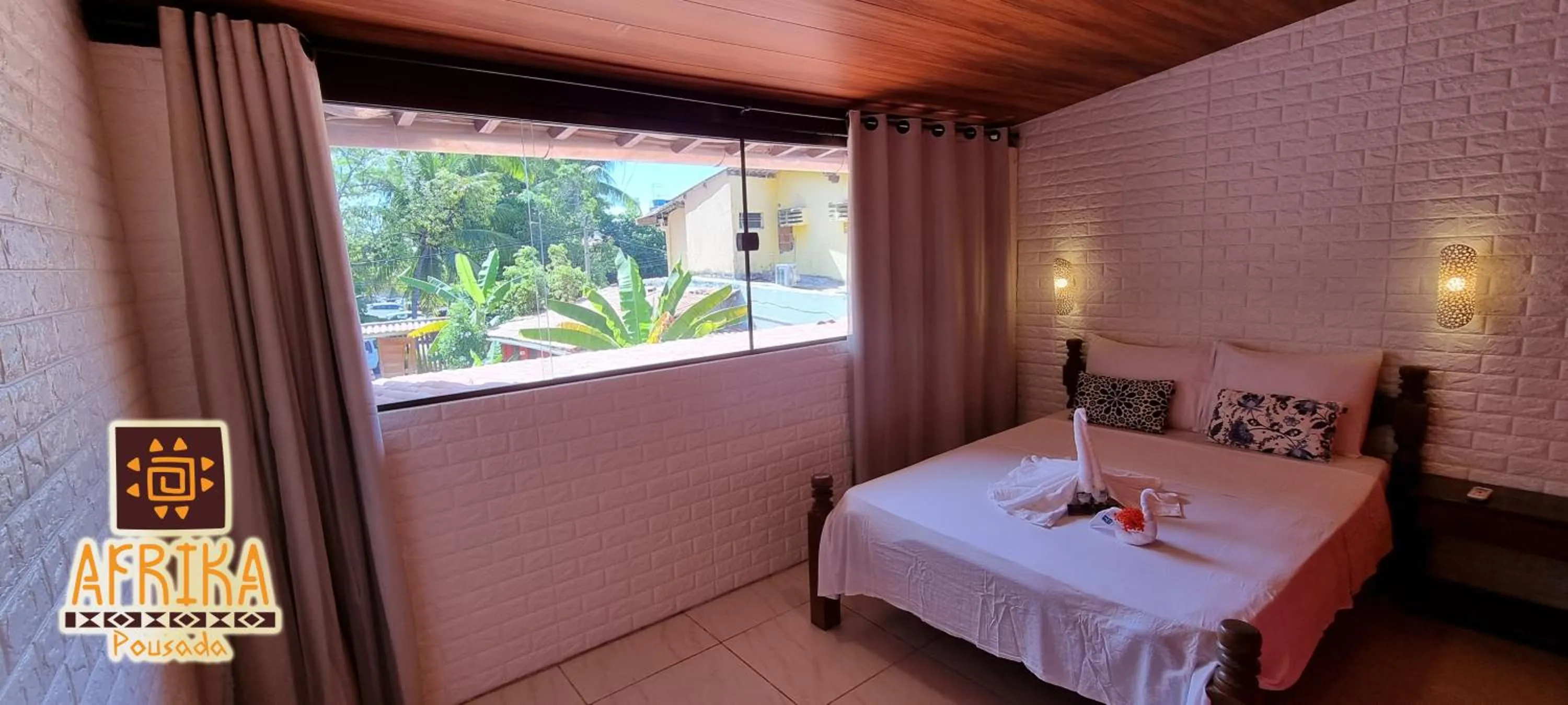 Bedroom, Bed in Pousada Afrika