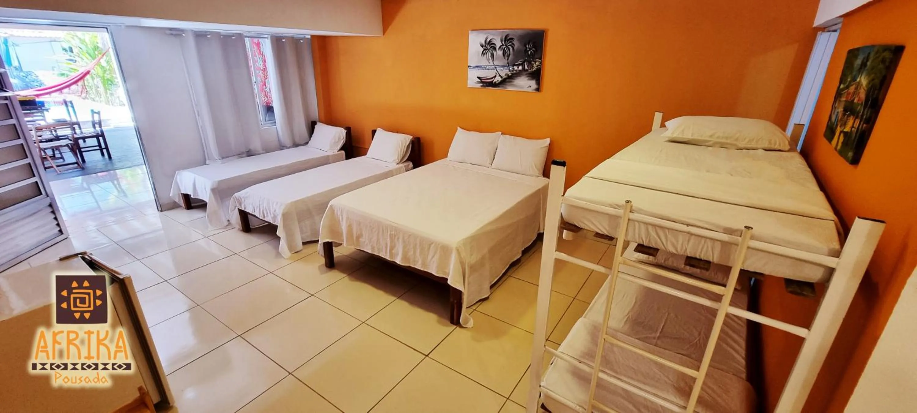 Bedroom, Bed in Pousada Afrika