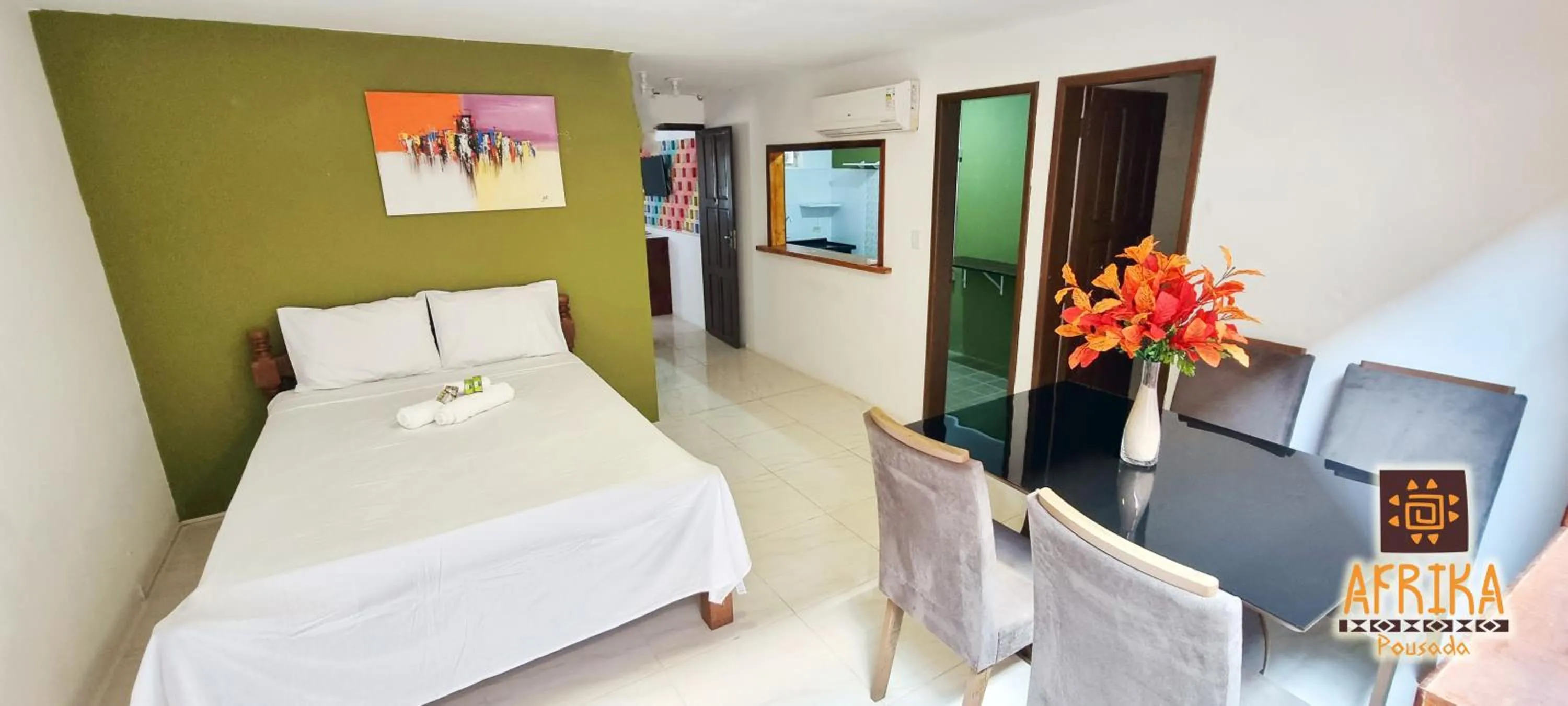 Photo of the whole room, Bed in Pousada Afrika