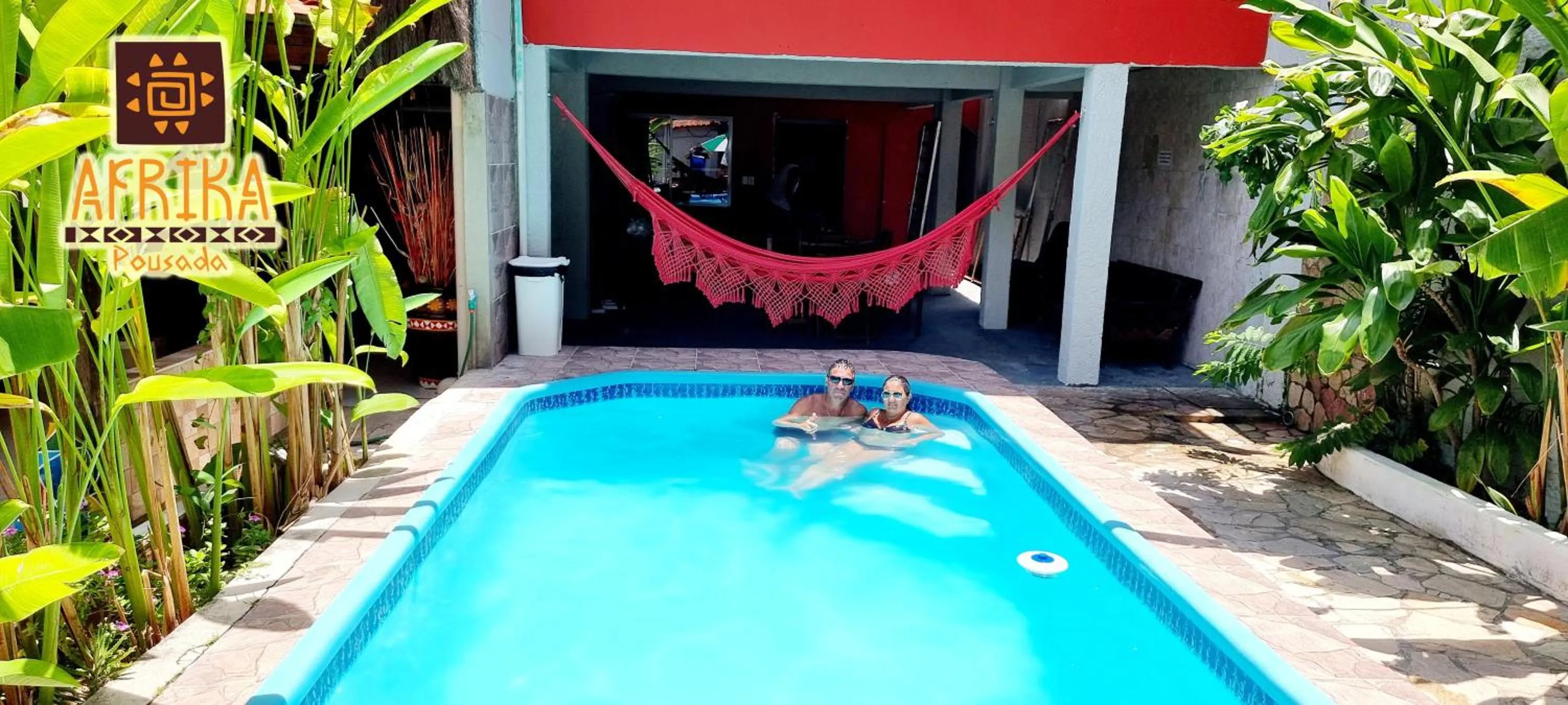 Swimming pool in Pousada Afrika
