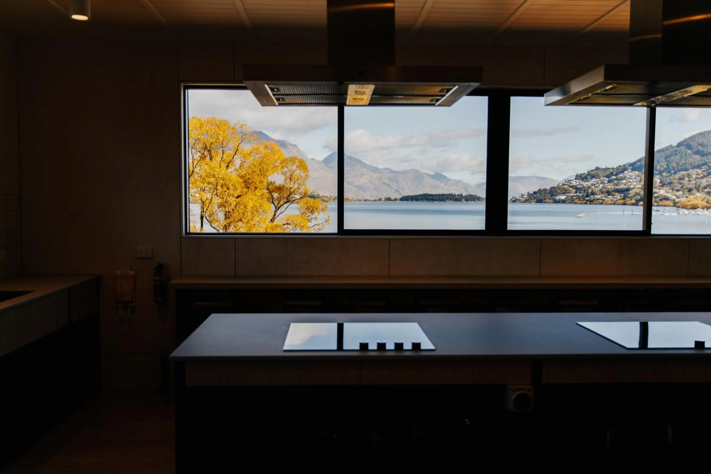 Communal kitchen in Driftaway Queenstown