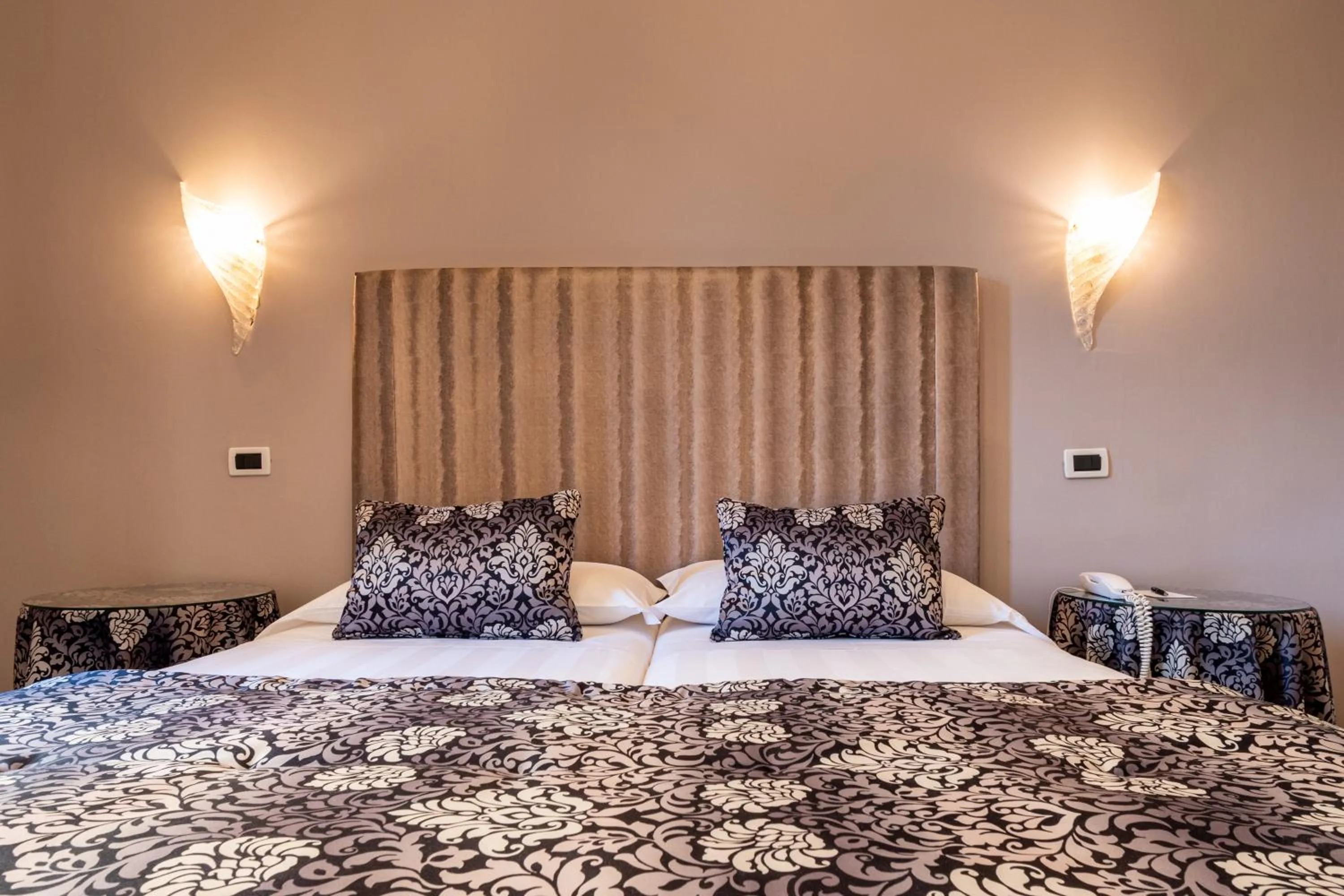 Bed in Hotel Principe