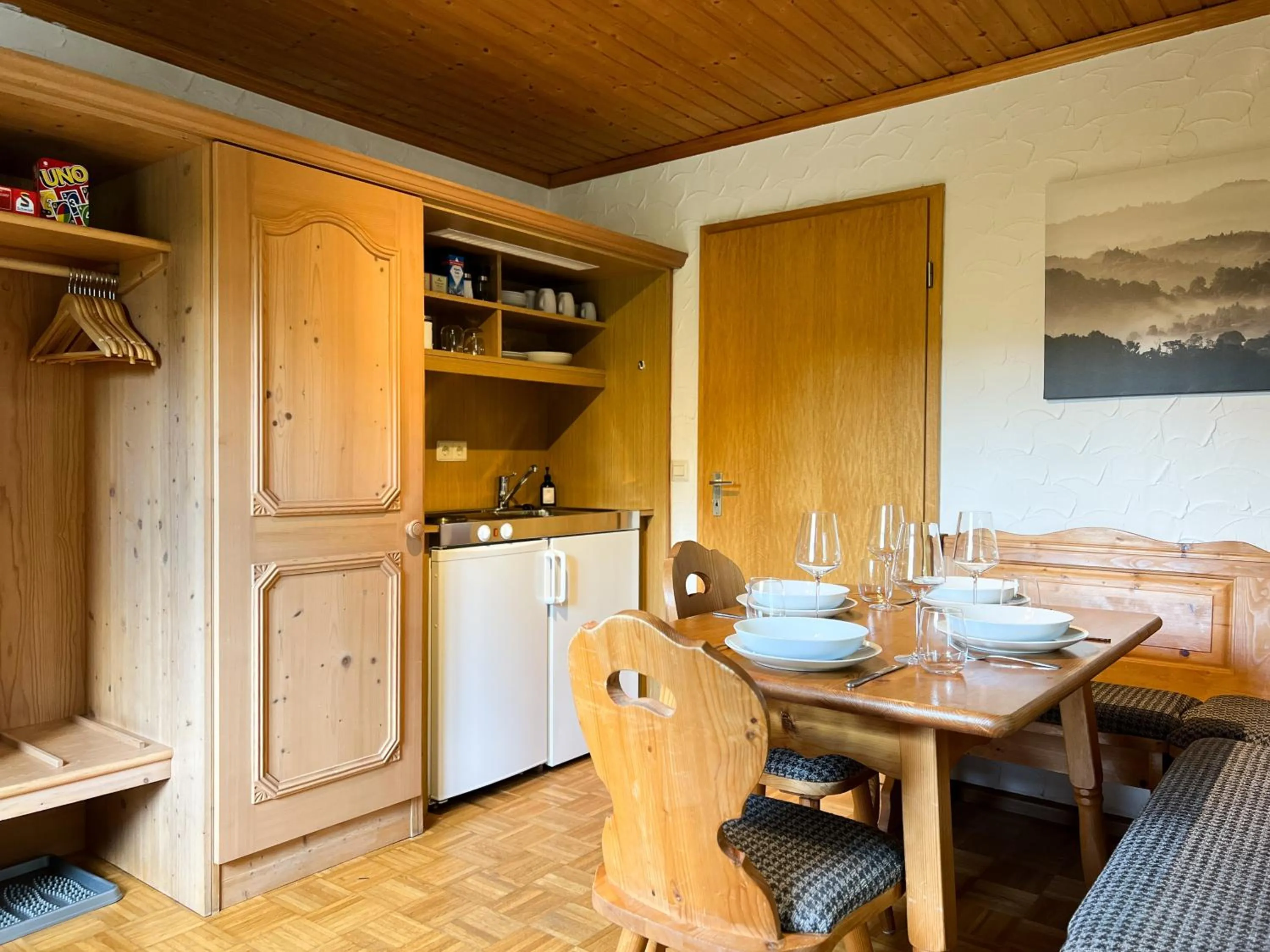 Kitchen or kitchenette in Schwarzwald Apartments im Haus Tanneck - Feldberg - Titisee