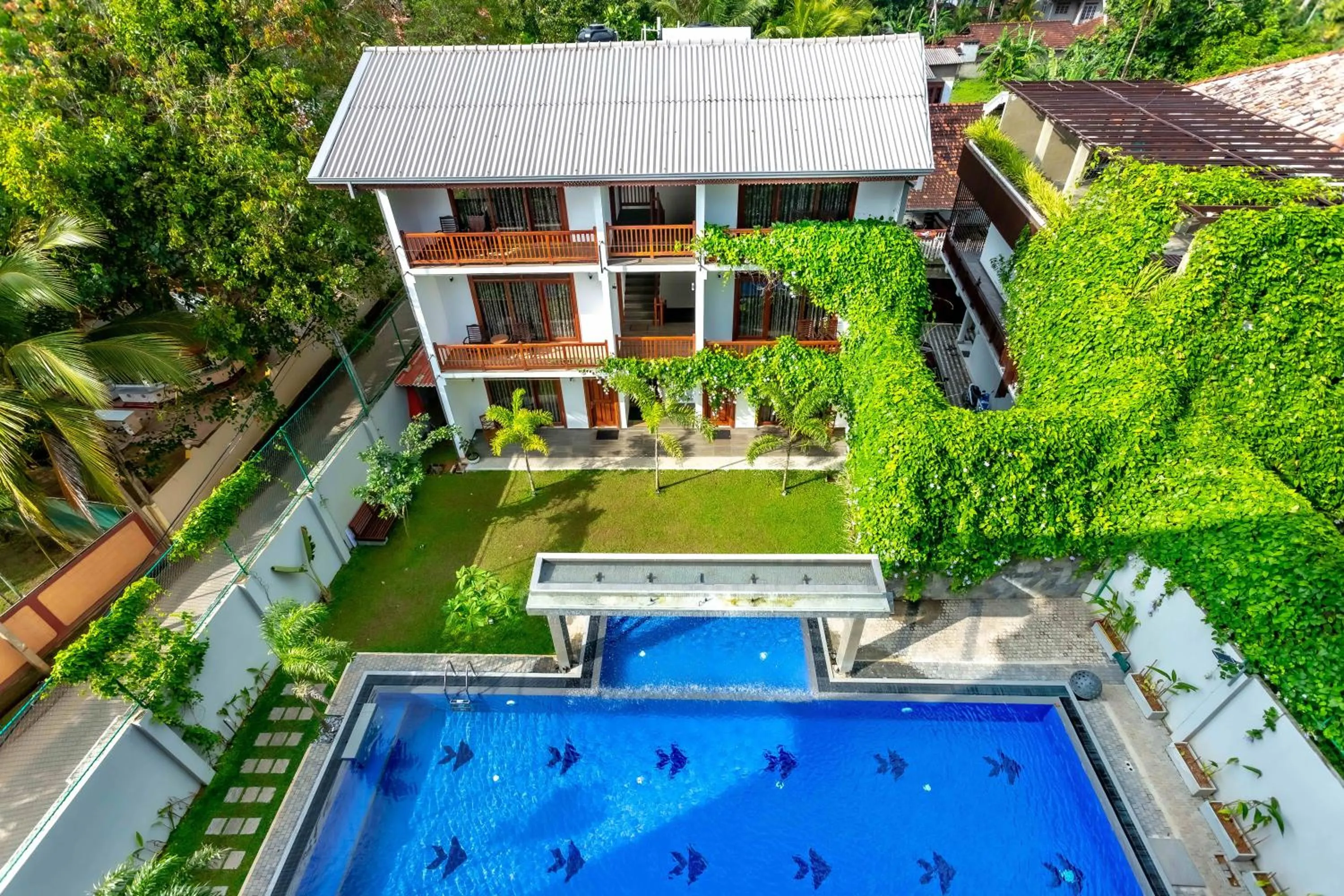 Swimming pool in Polhena Grand Resort & Banquet