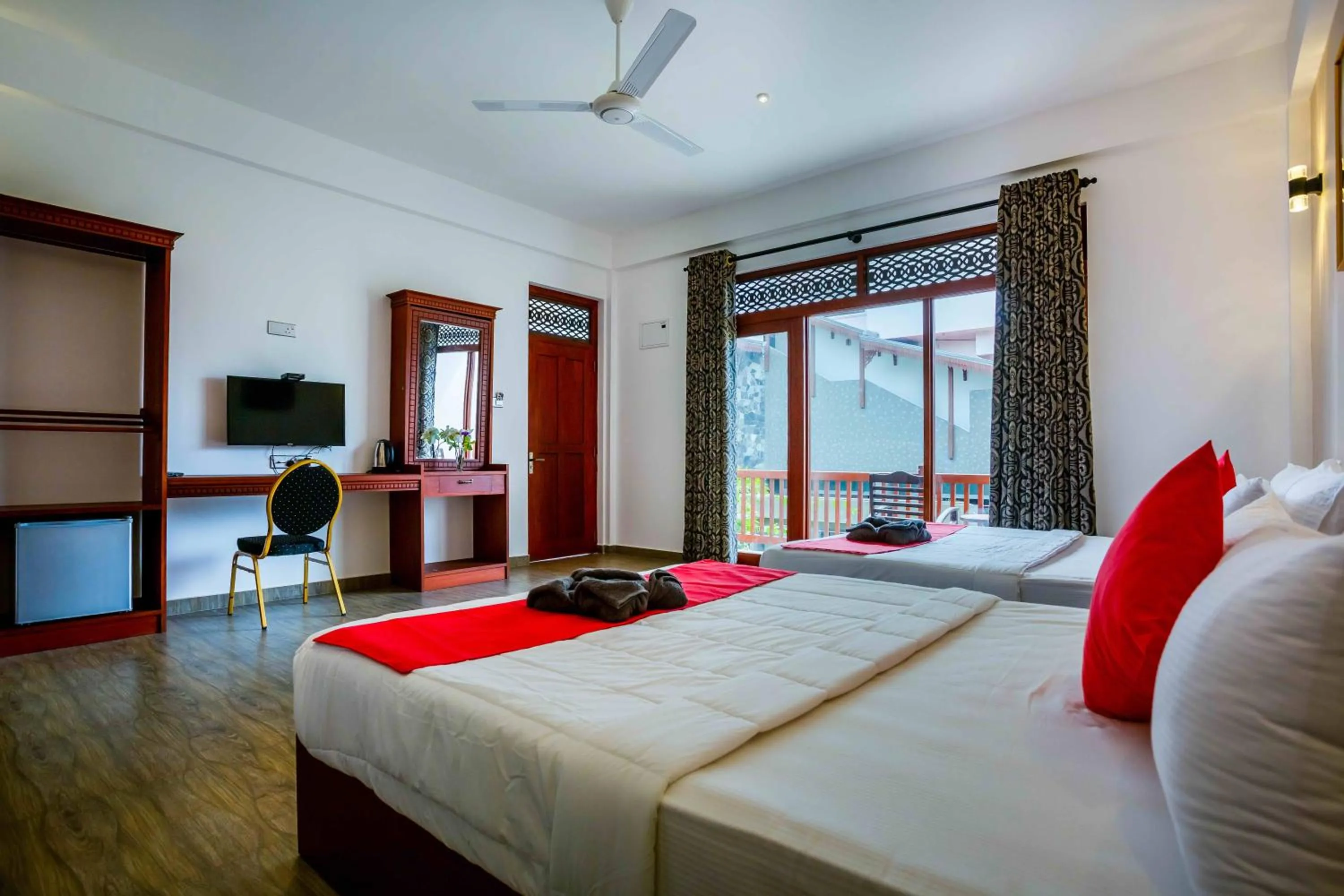 Bedroom, Bed in Polhena Grand Resort & Banquet