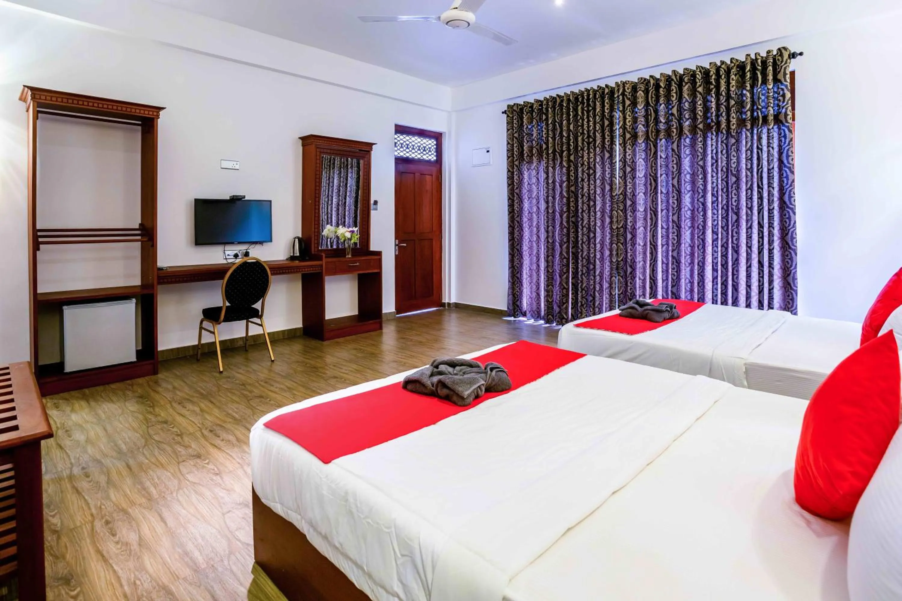 Bedroom, Bed in Polhena Grand Resort & Banquet