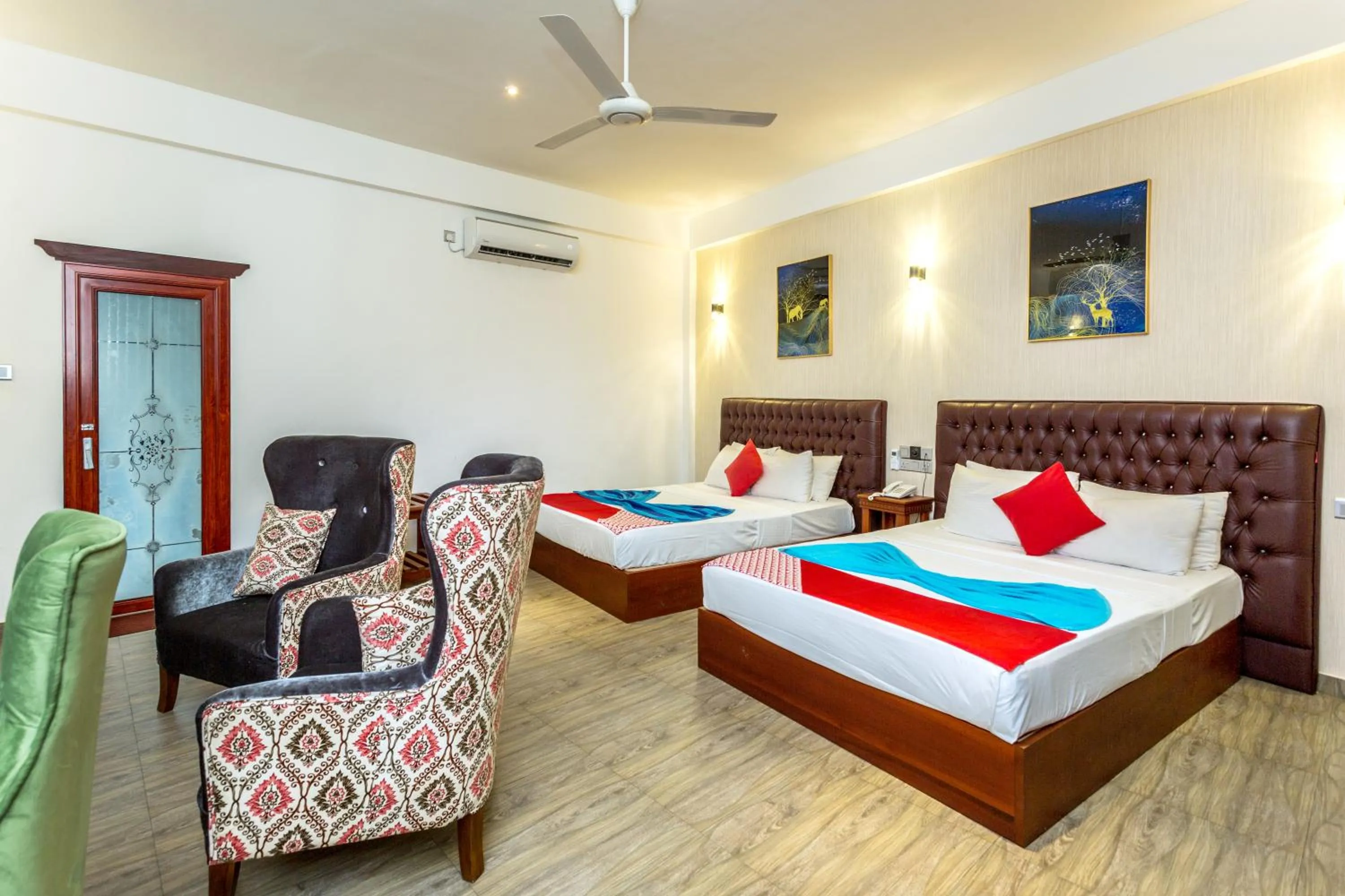 Bedroom, Bed in Polhena Grand Resort & Banquet