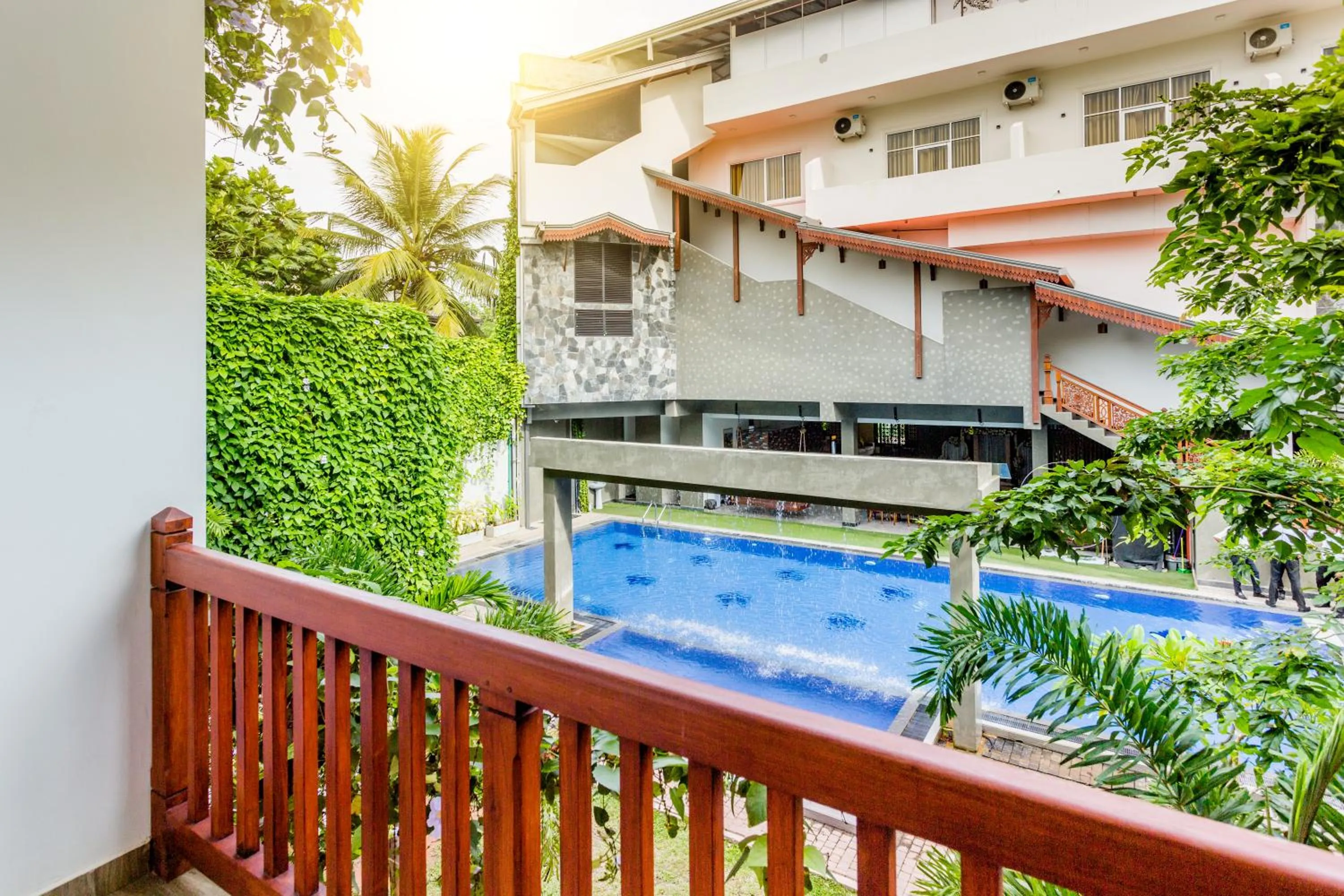 Swimming pool in Polhena Grand Resort & Banquet