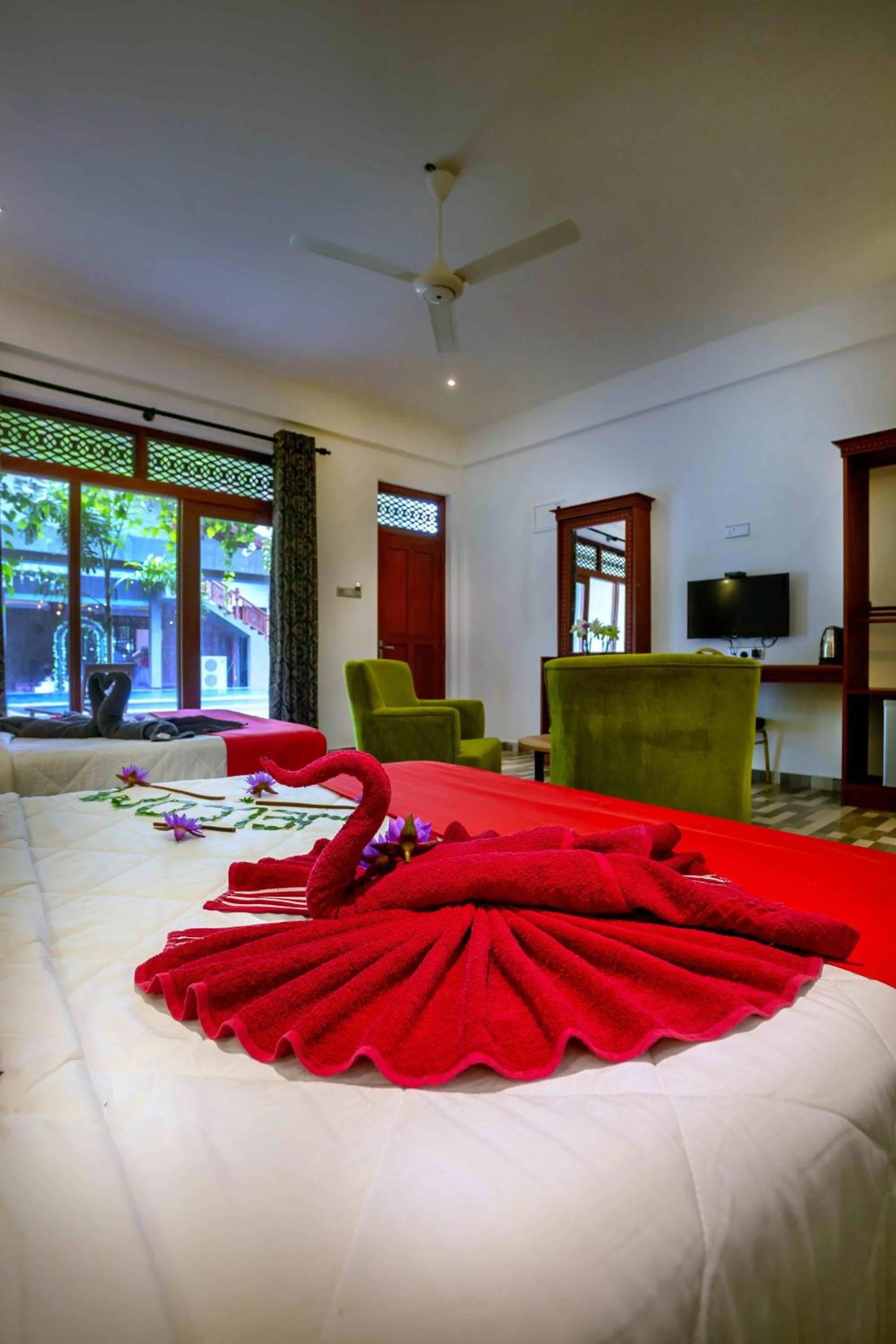 Bedroom in Polhena Grand Resort & Banquet