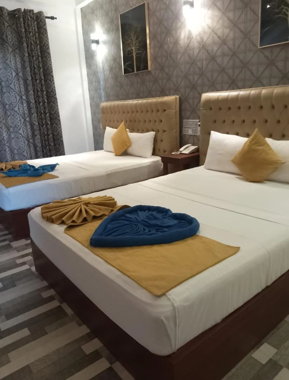 Bedroom, Bed in Polhena Grand Resort & Banquet