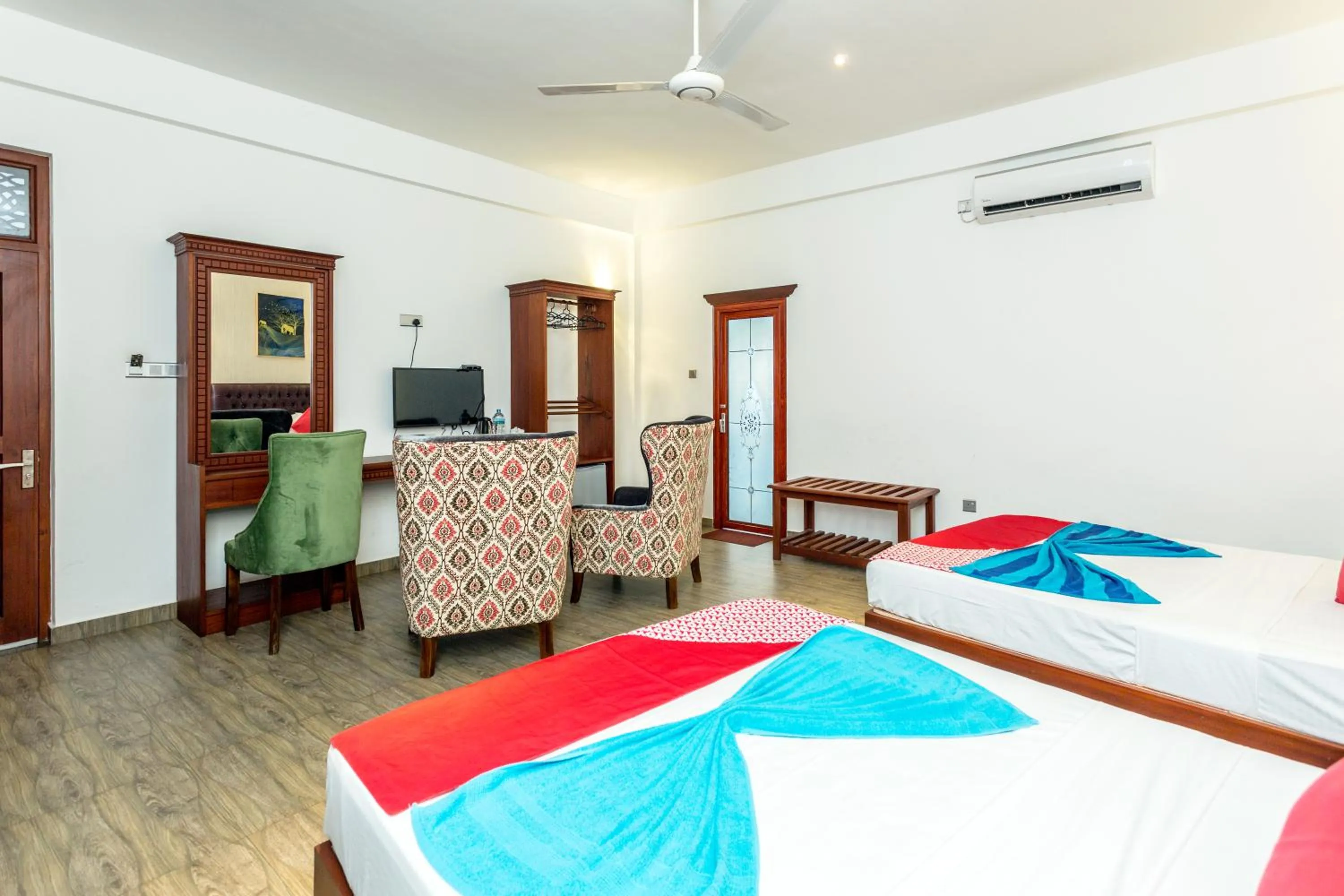 Bedroom, Bed in Polhena Grand Resort & Banquet