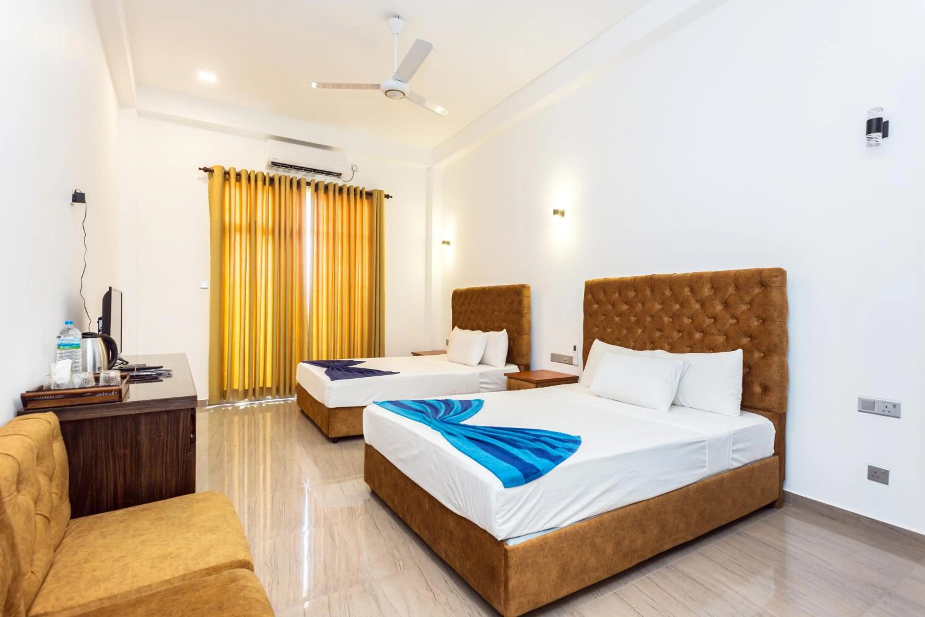 Bedroom, Bed in Polhena Grand Resort & Banquet