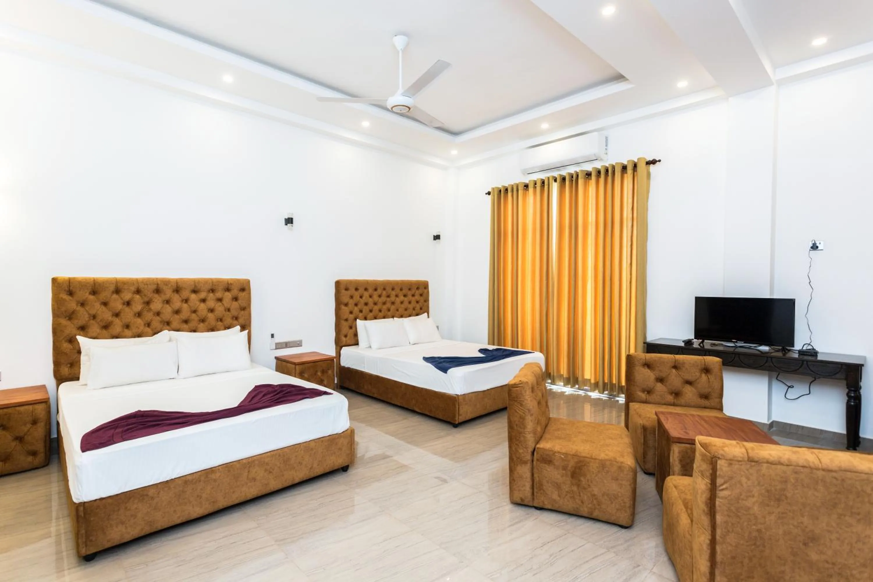 Bedroom, Bed in Polhena Grand Resort & Banquet