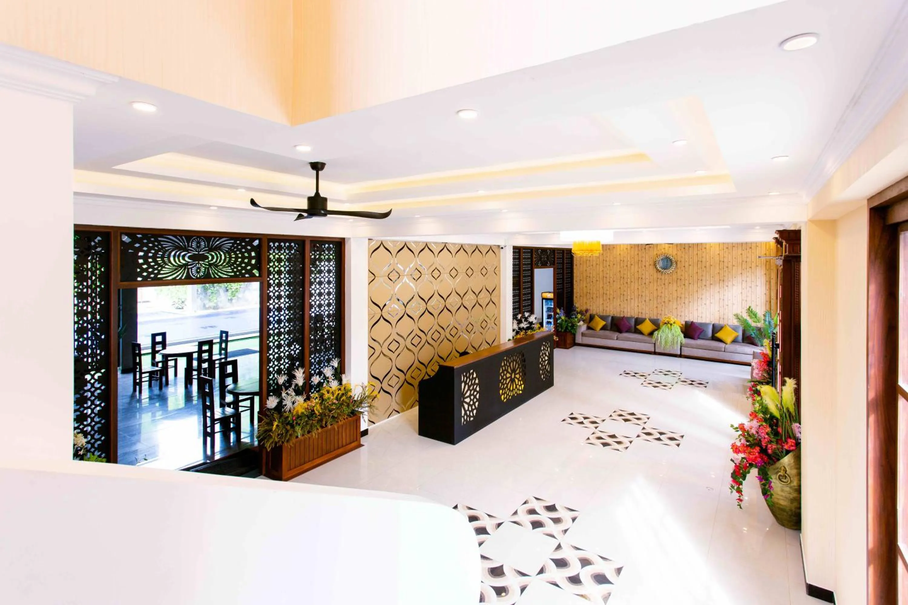 Lobby or reception, Bed in Polhena Grand Resort & Banquet