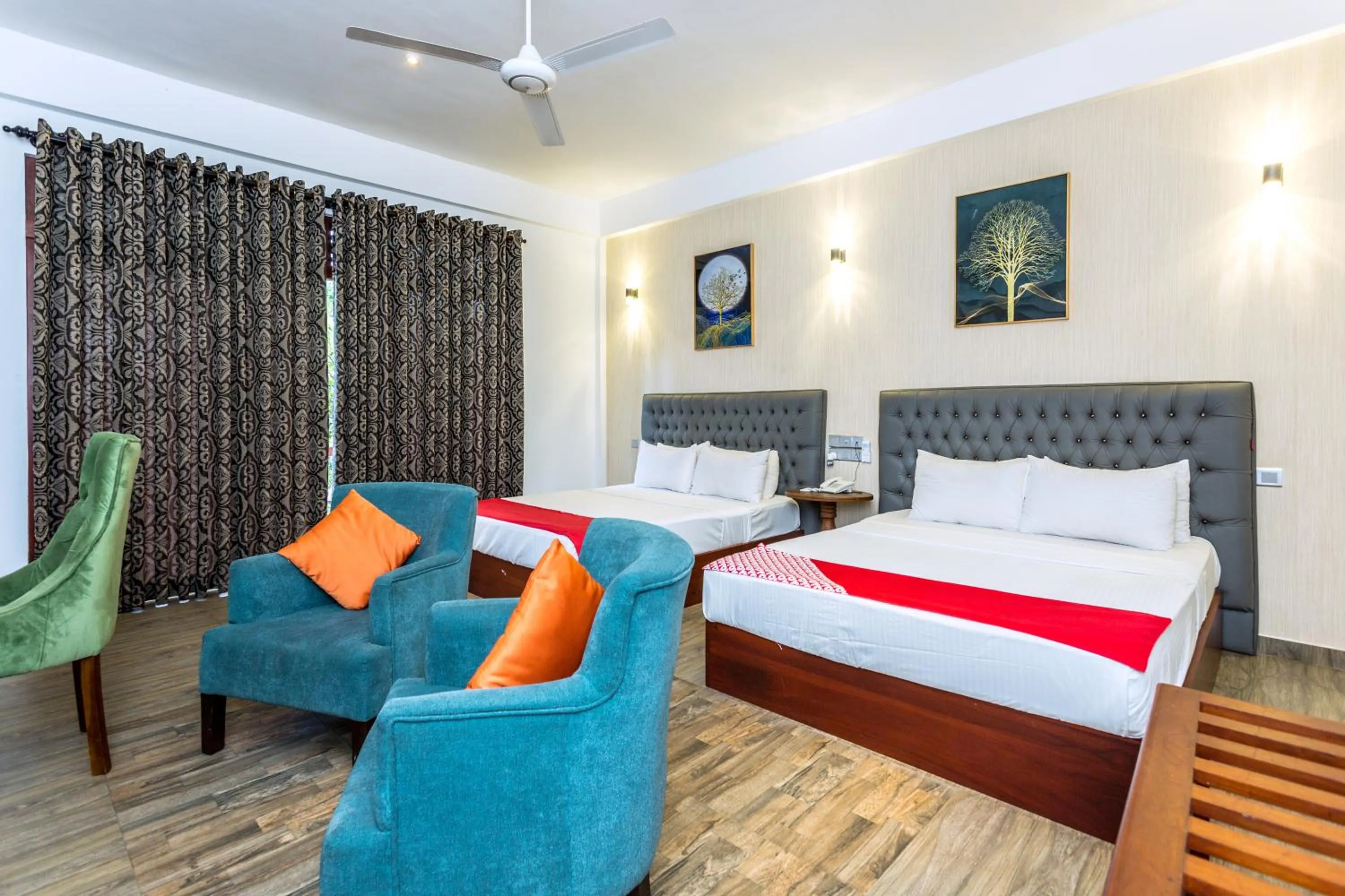 Bedroom, Bed in Polhena Grand Resort & Banquet