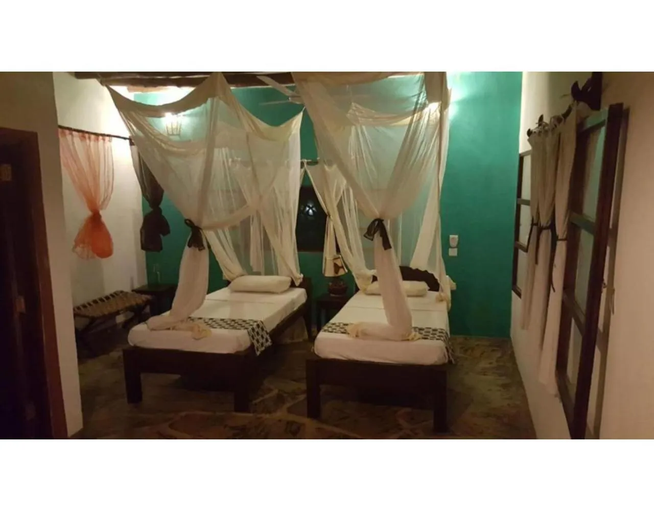 Bed in Watamu Eco Villas