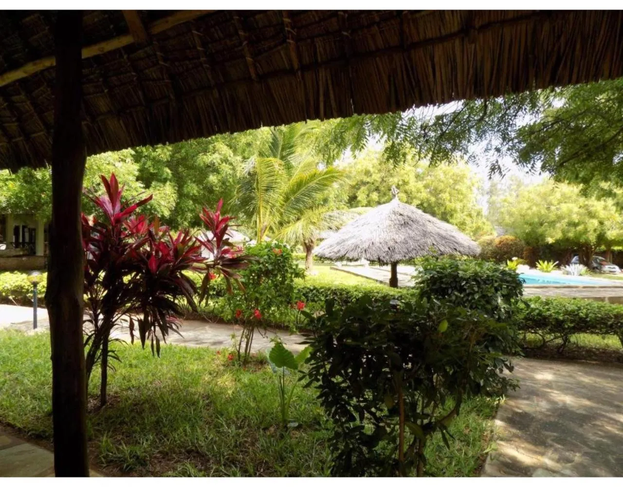 Pool view in Watamu Eco Villas