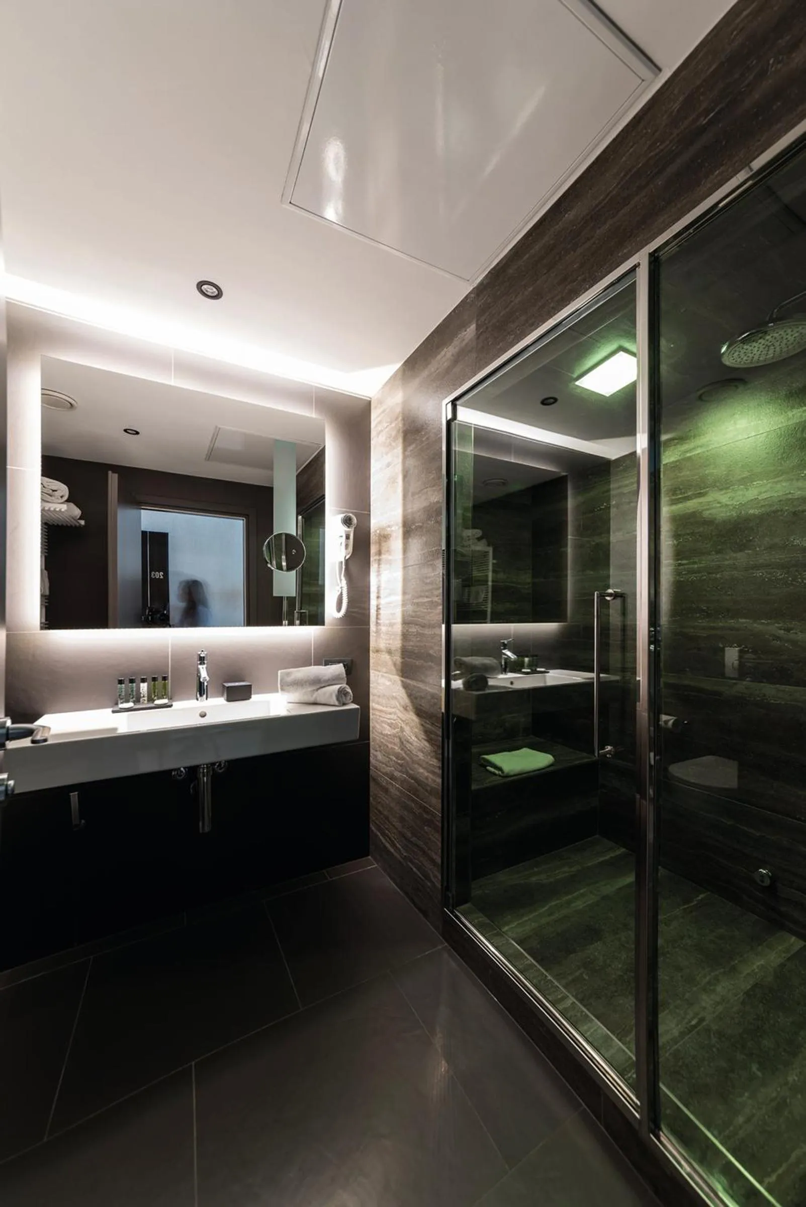 Shower in Hotel Manin