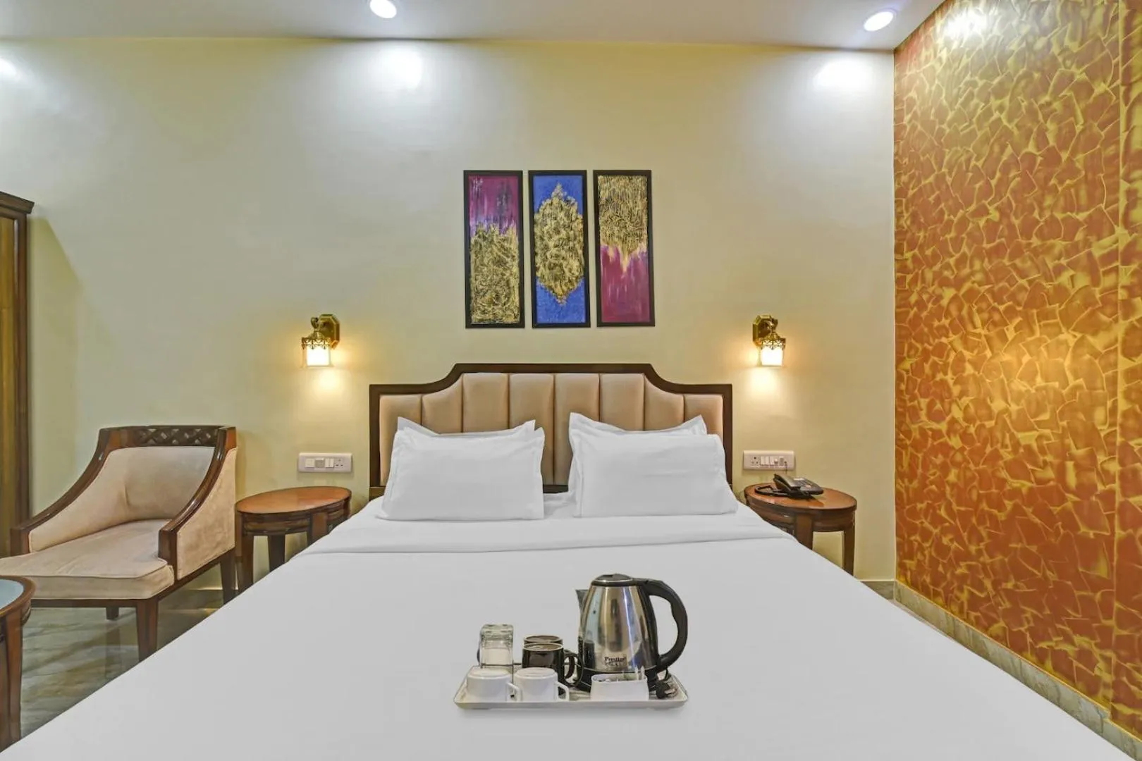 Bed in Hotel King's Turban