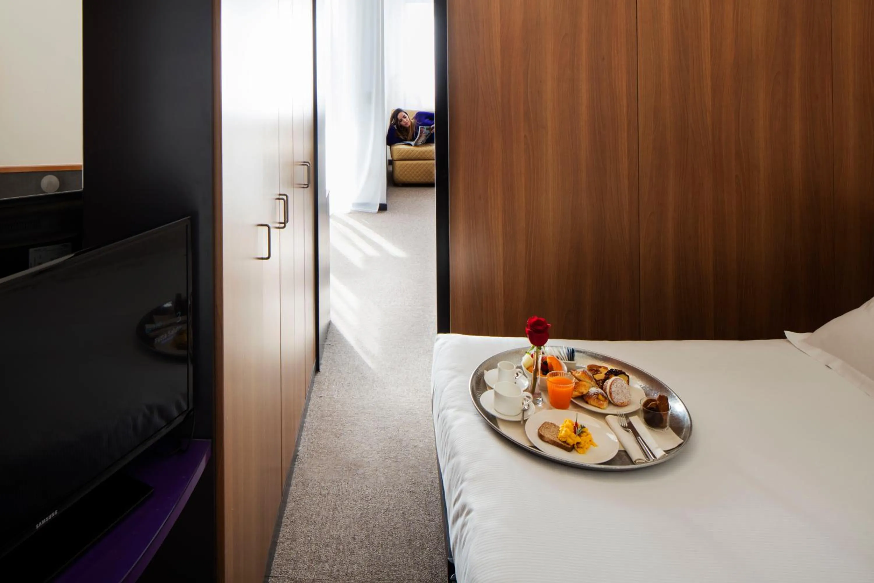 Photo of the whole room, Bed in Hotel Ripa Roma