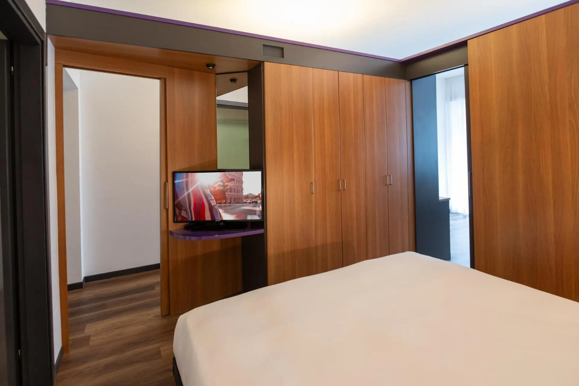 Bed in Hotel Ripa Roma