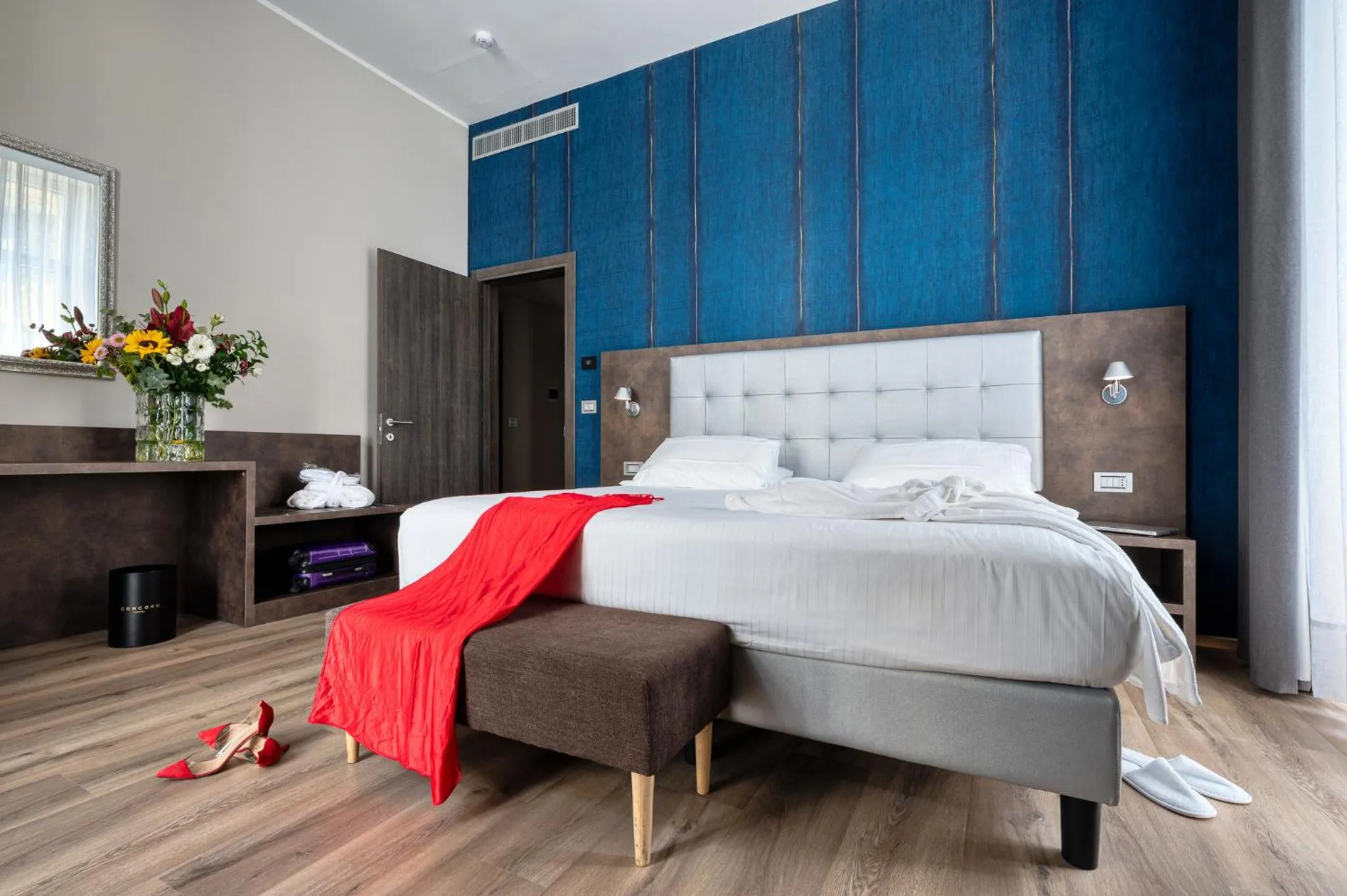 Bed in Hotel Concord