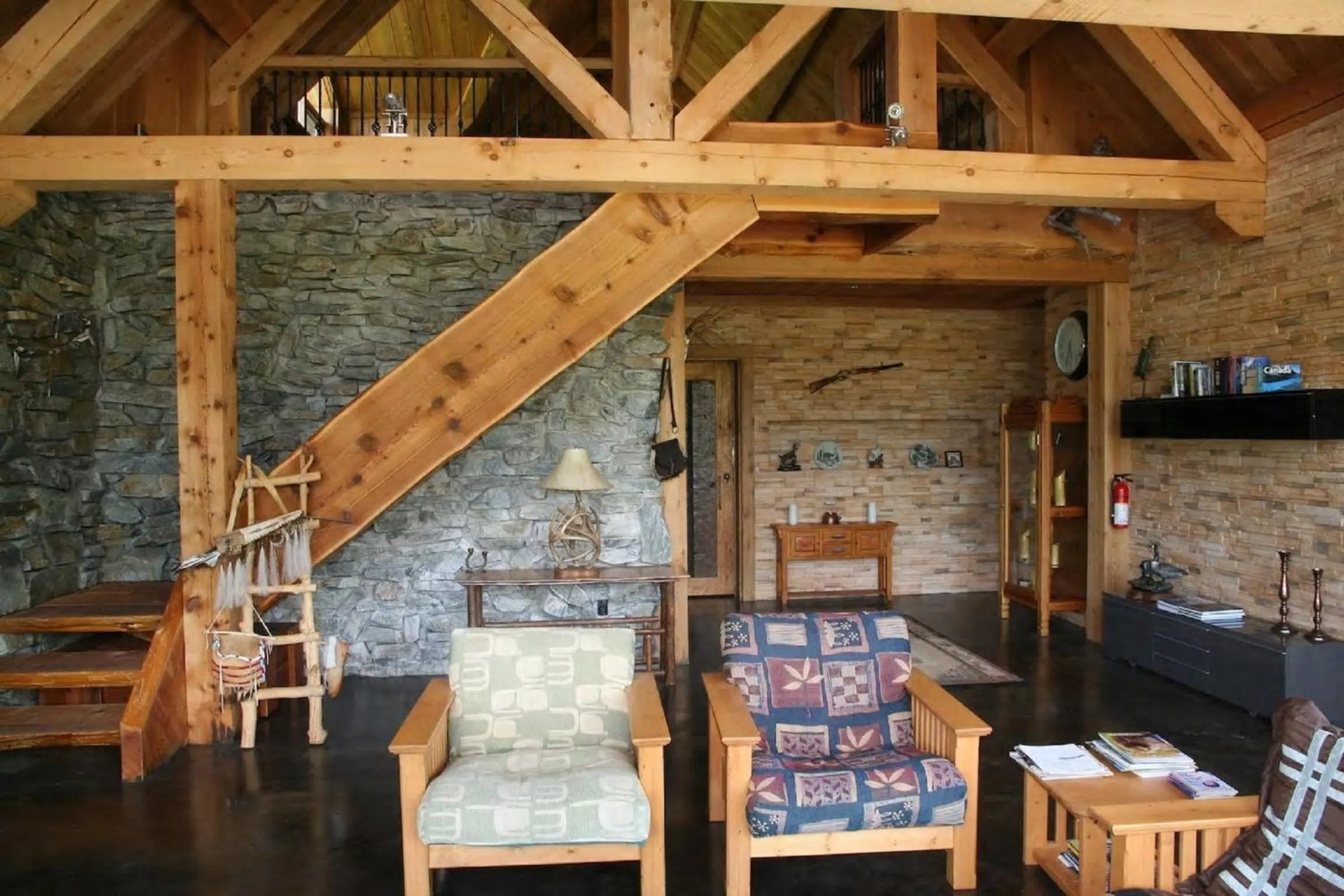 Living room in LDR Lodge - Last Dollar Ranch