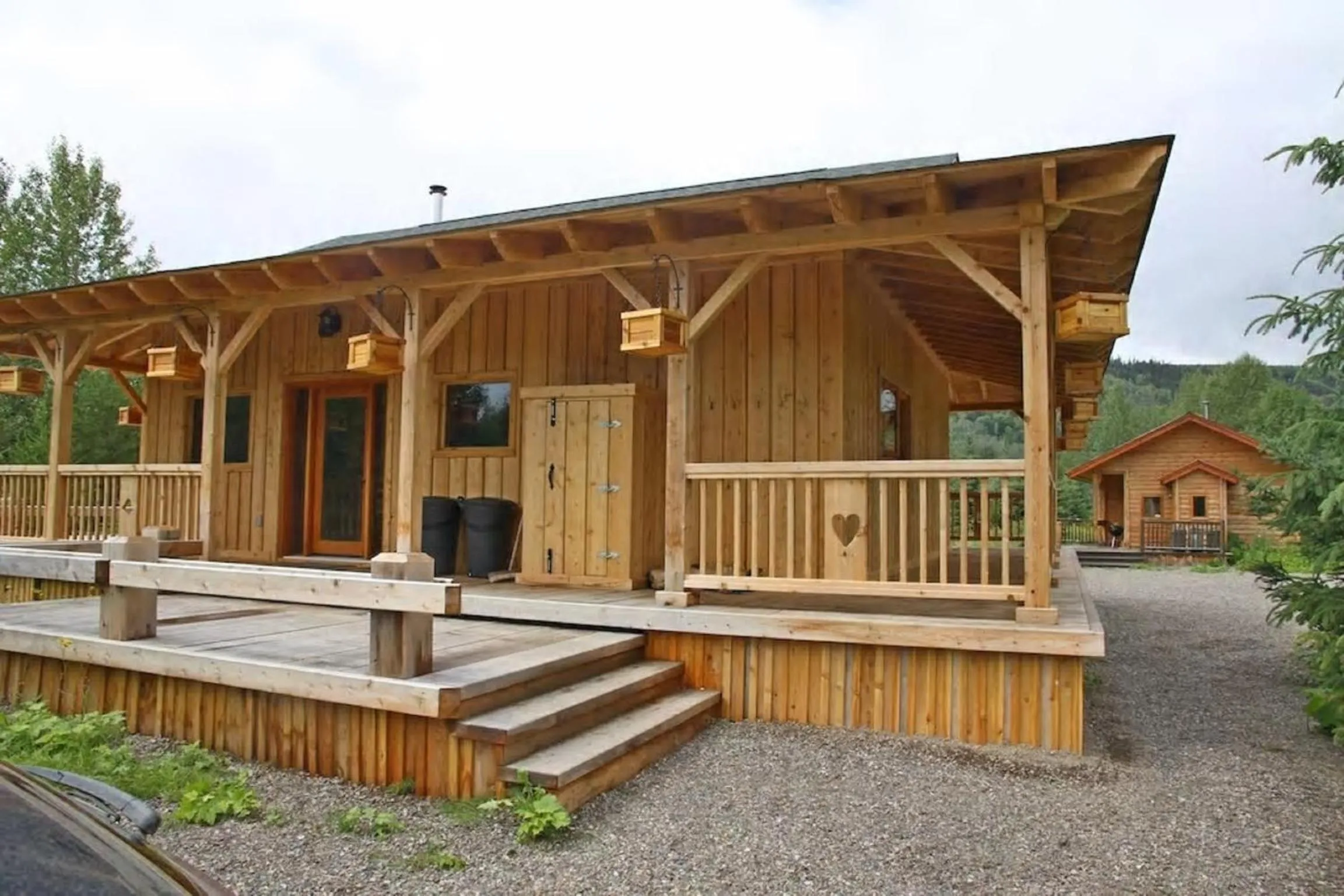 Facade/entrance in LDR Lodge - Last Dollar Ranch