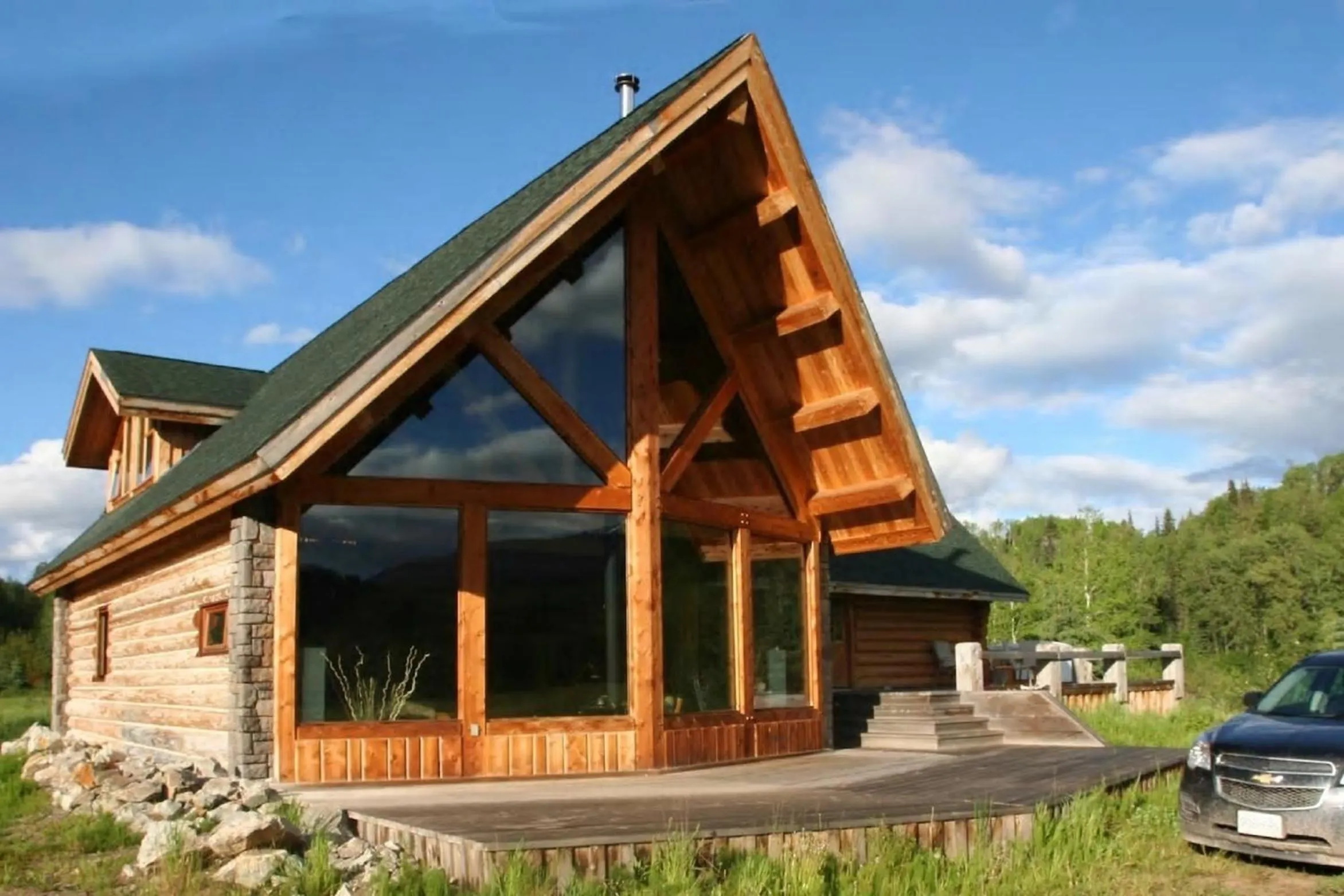 Facade/entrance in LDR Lodge - Last Dollar Ranch