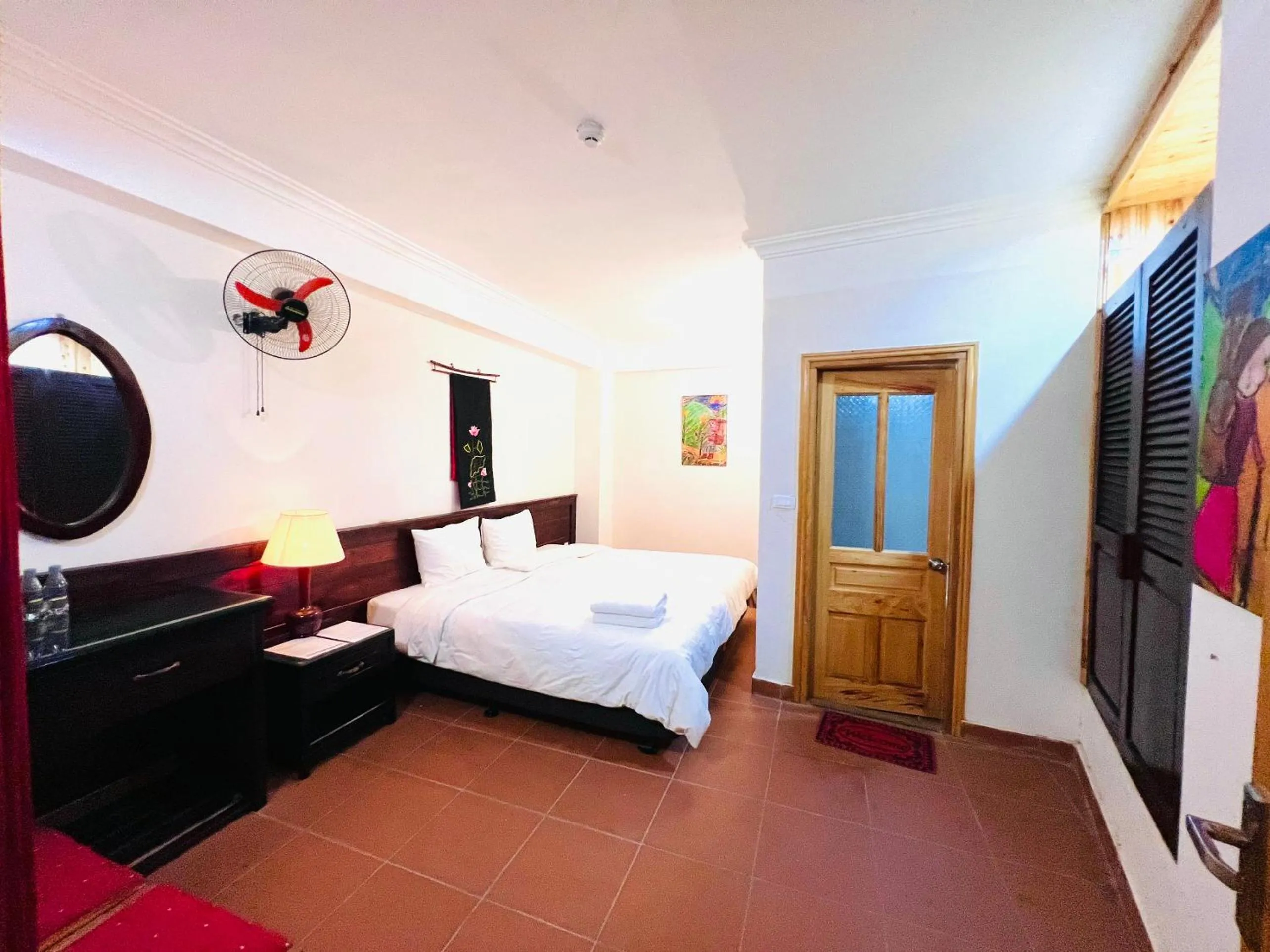 Bed in Cat Cat View Hotel