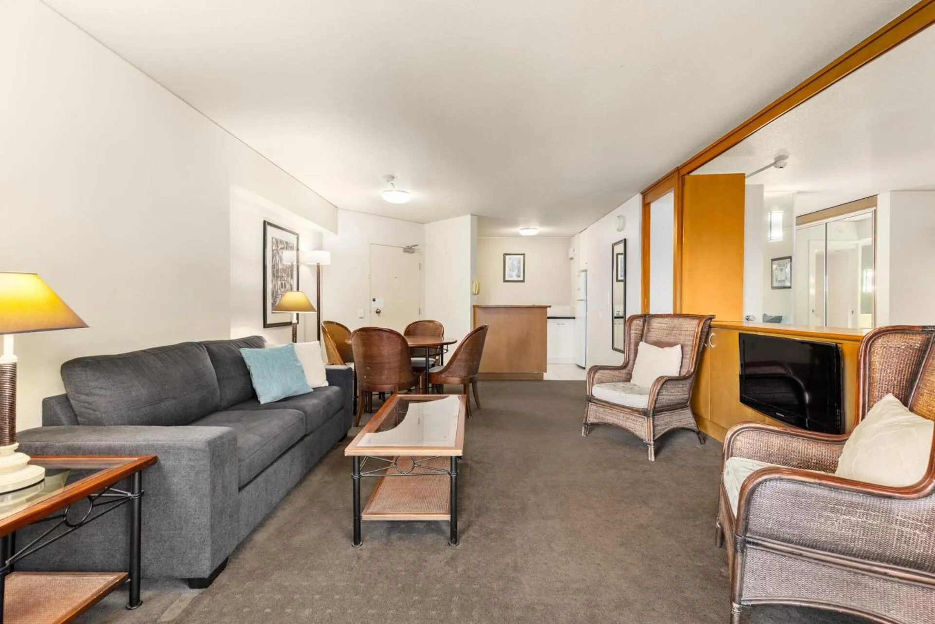 Living room in Charlesworth Bay Beach Resort