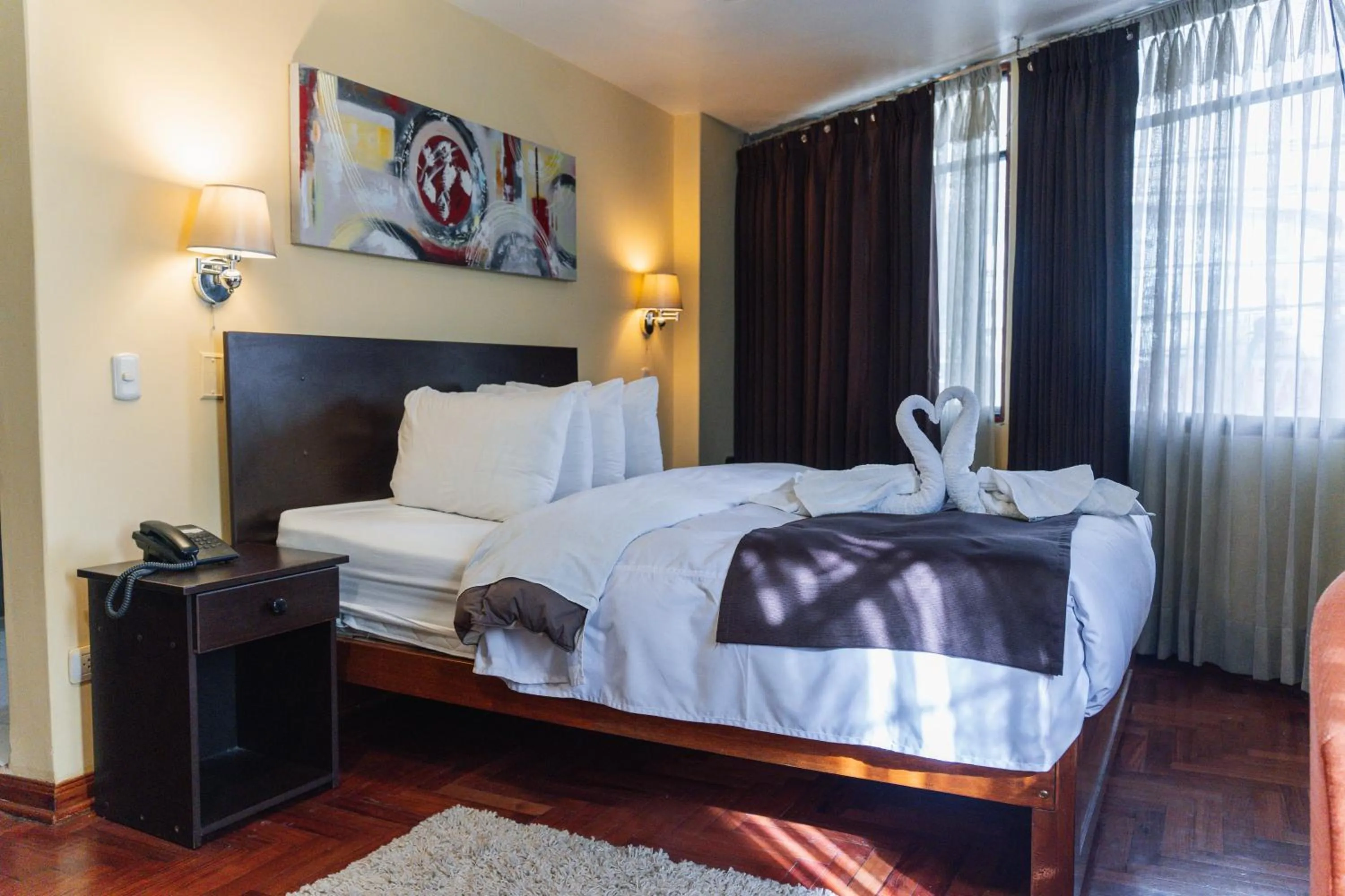 Bed in Casona Plaza Hotel Centro
