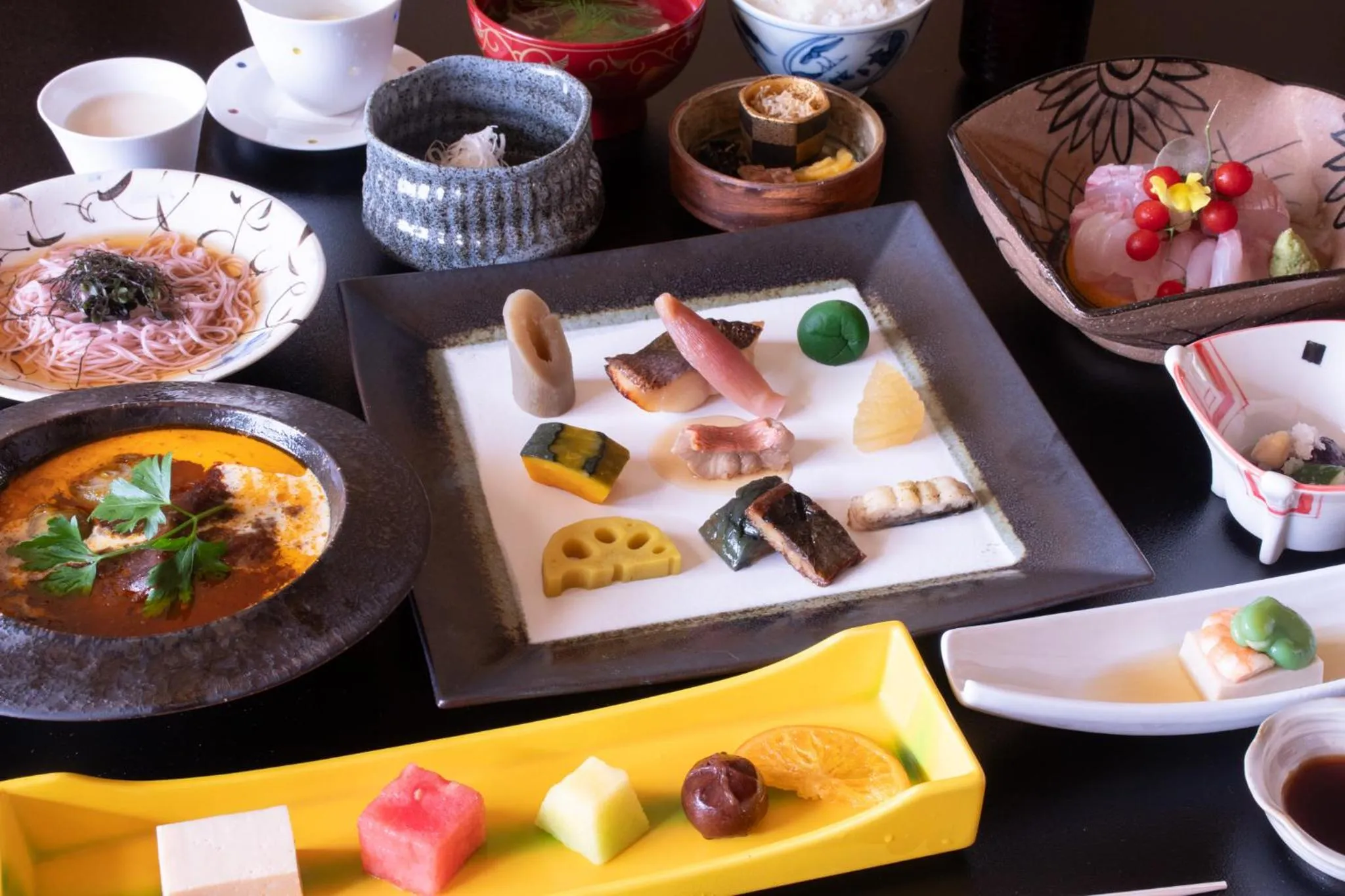 Dinner in Hanare Yado Yosizumi