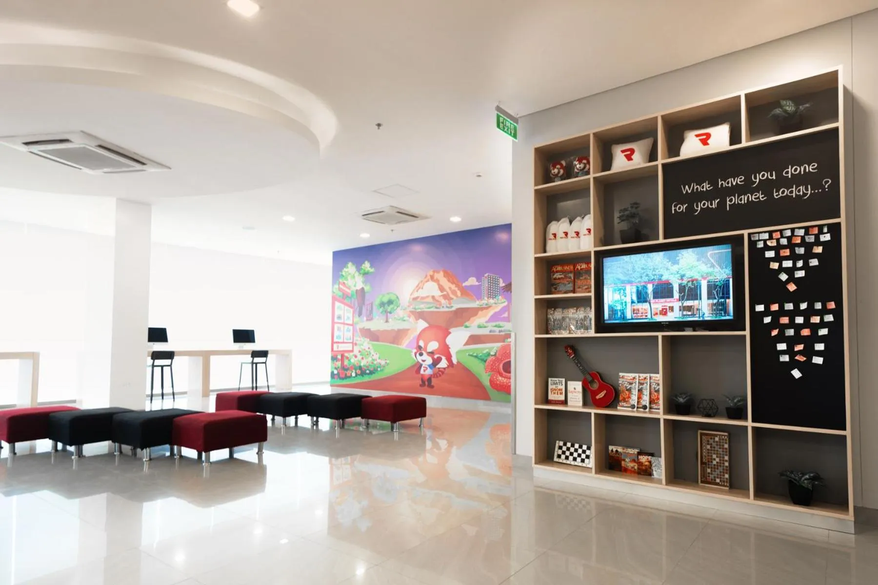 Lobby or reception in Red Planet Davao