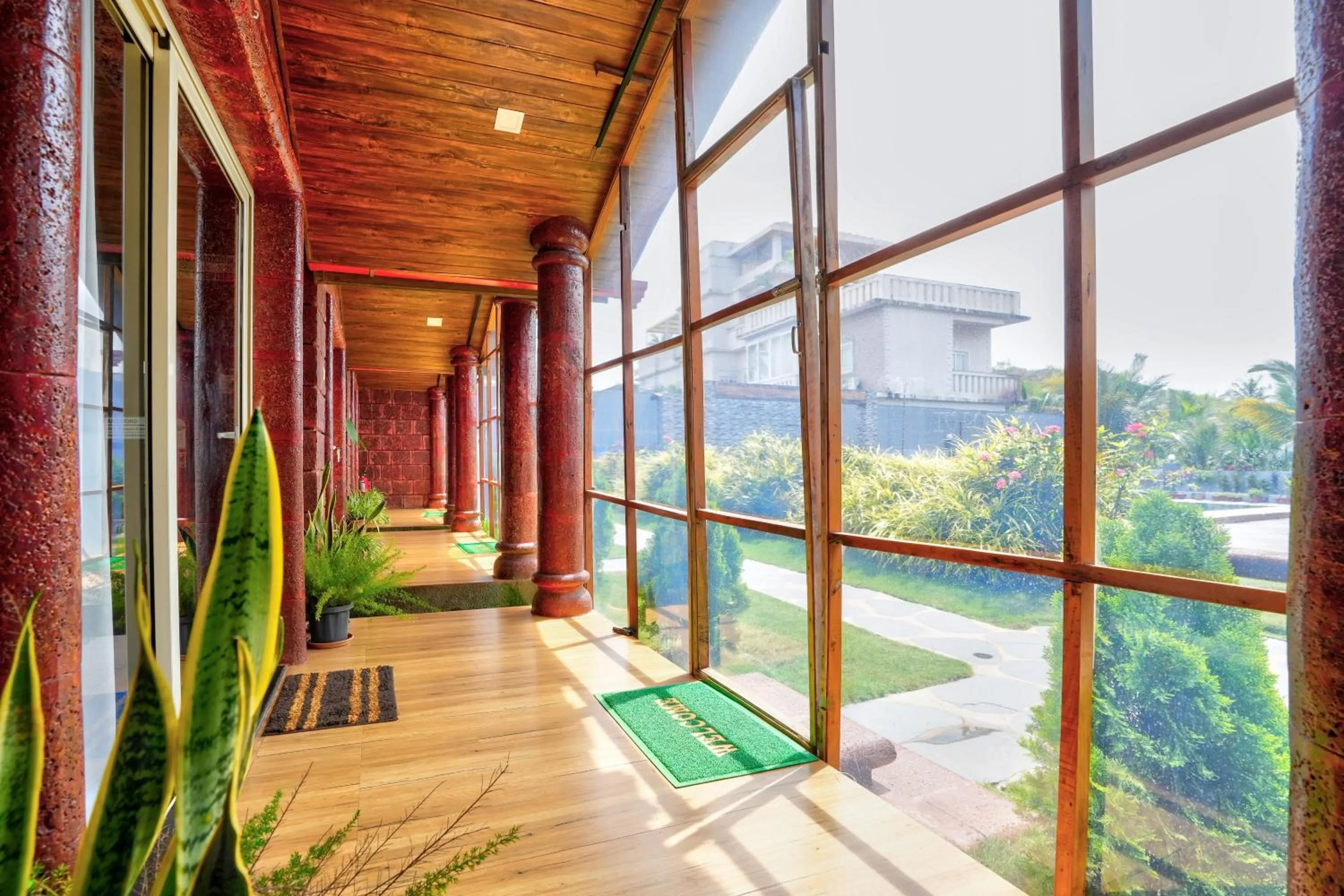 Balcony/Terrace in Rofinos Cottages