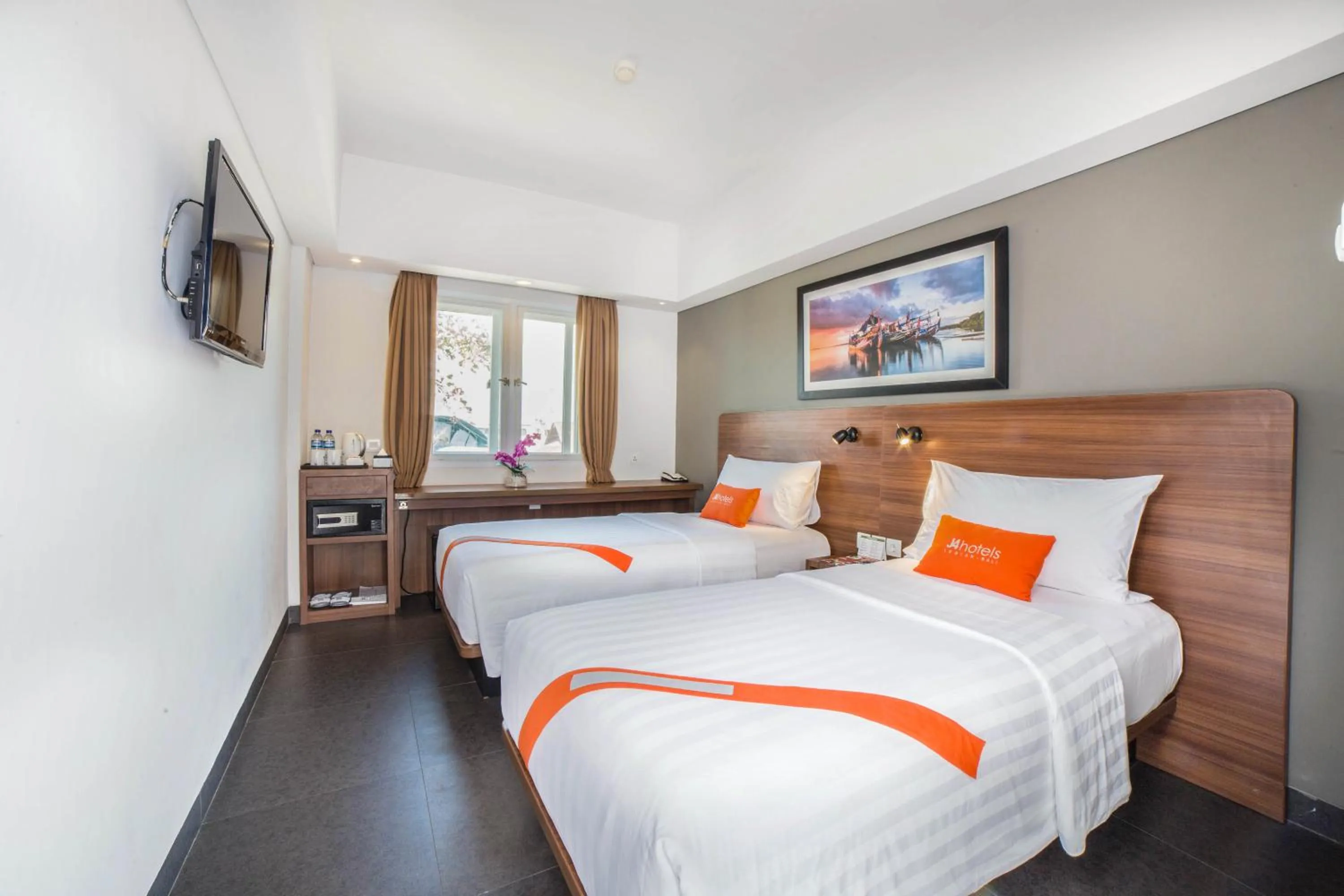 Two Connecting Superior Double Rooms  in J4 Hotels Legian
