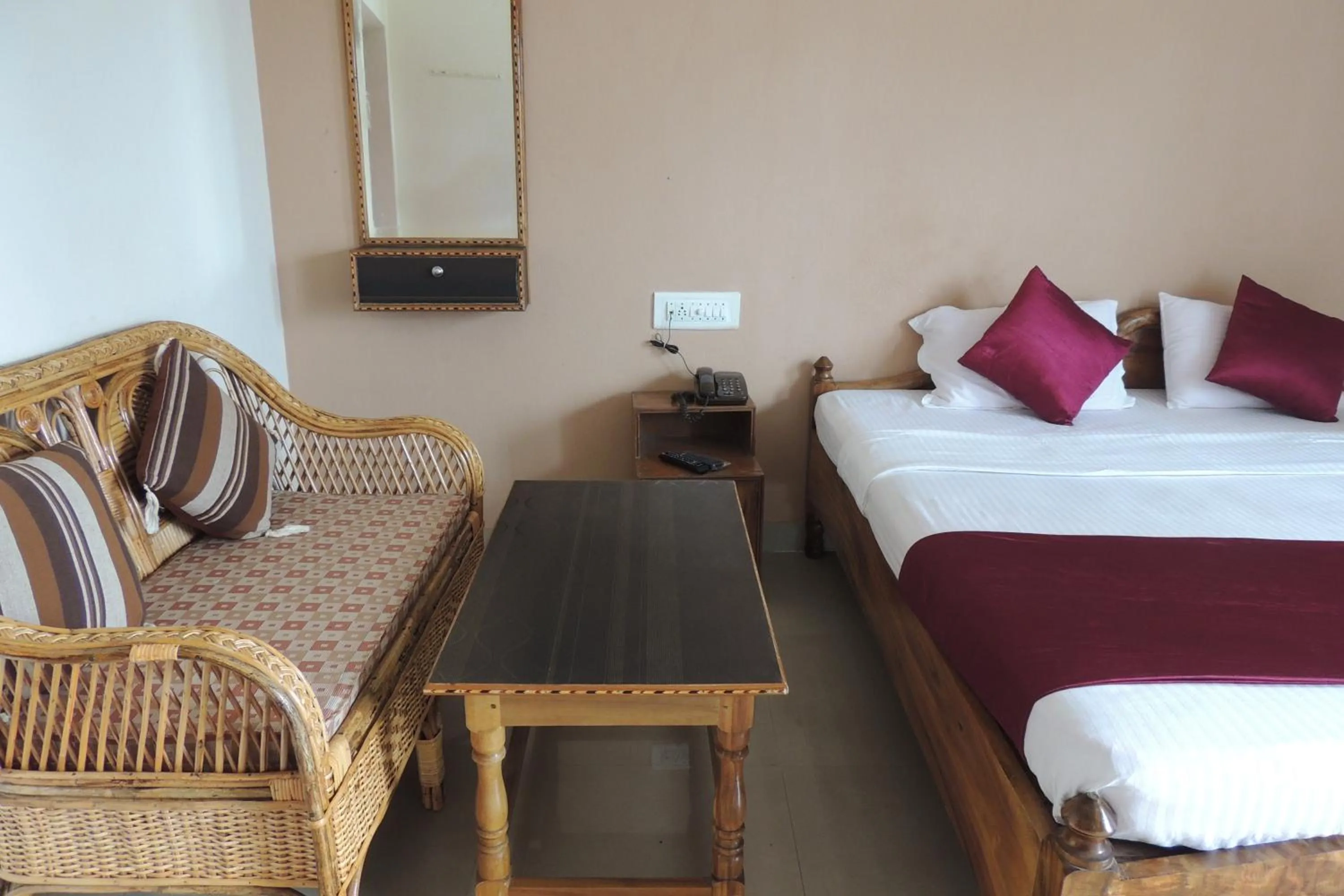 Decorative detail, Bed in Surya Inn