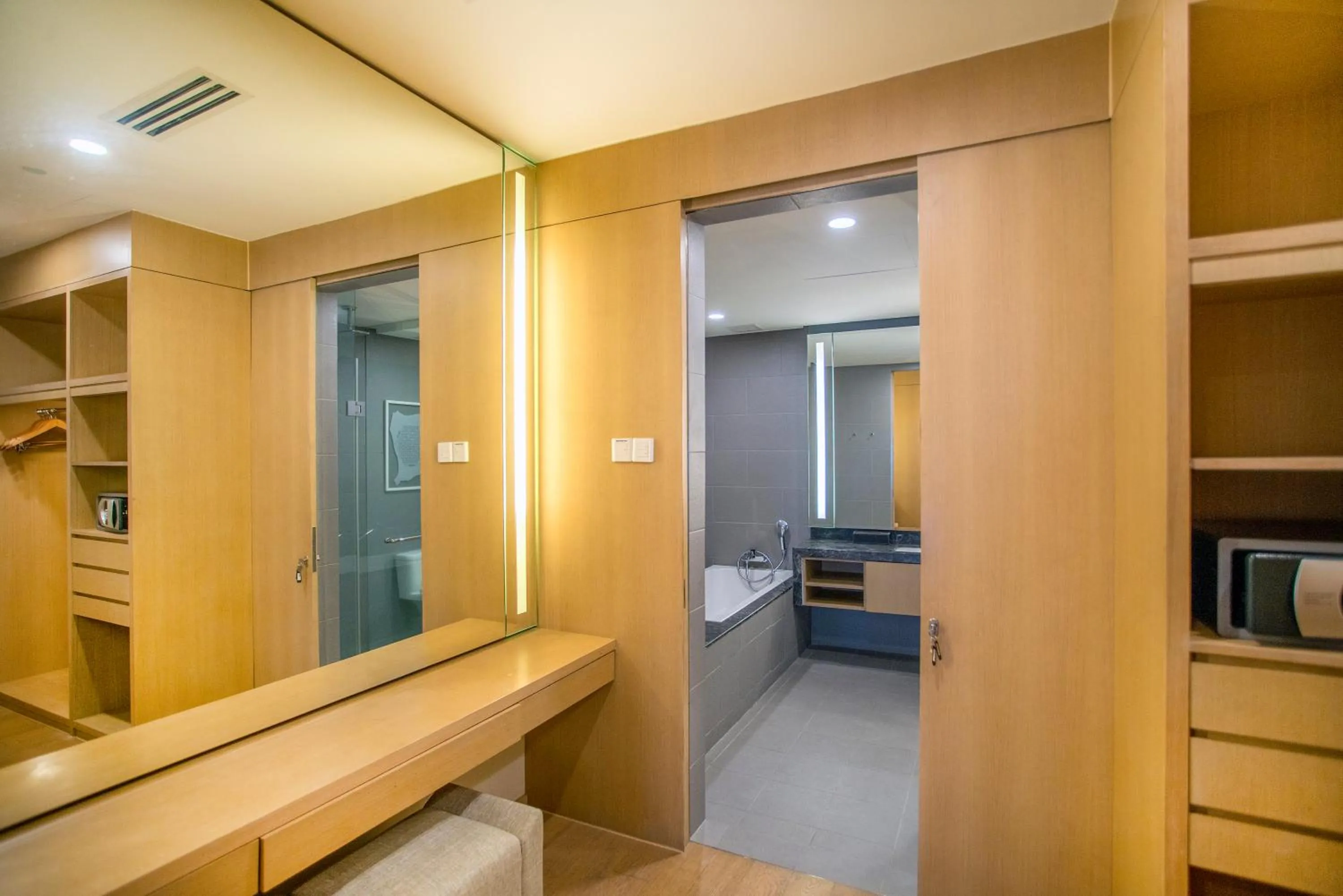 Bathroom in 188 Suites with Washer and Bathtub near KLCC Kula Lumpur