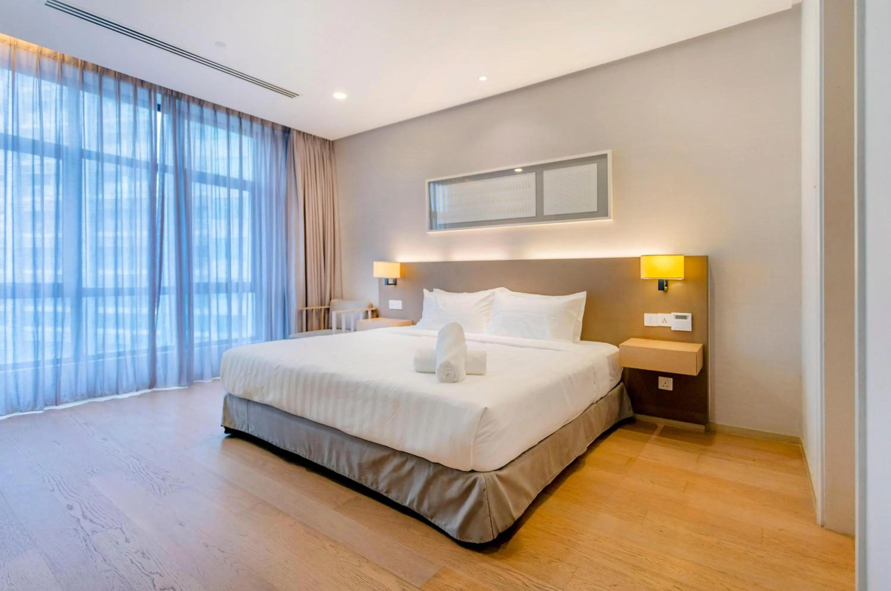 Bed in 188 Suites with Washer and Bathtub near KLCC Kula Lumpur