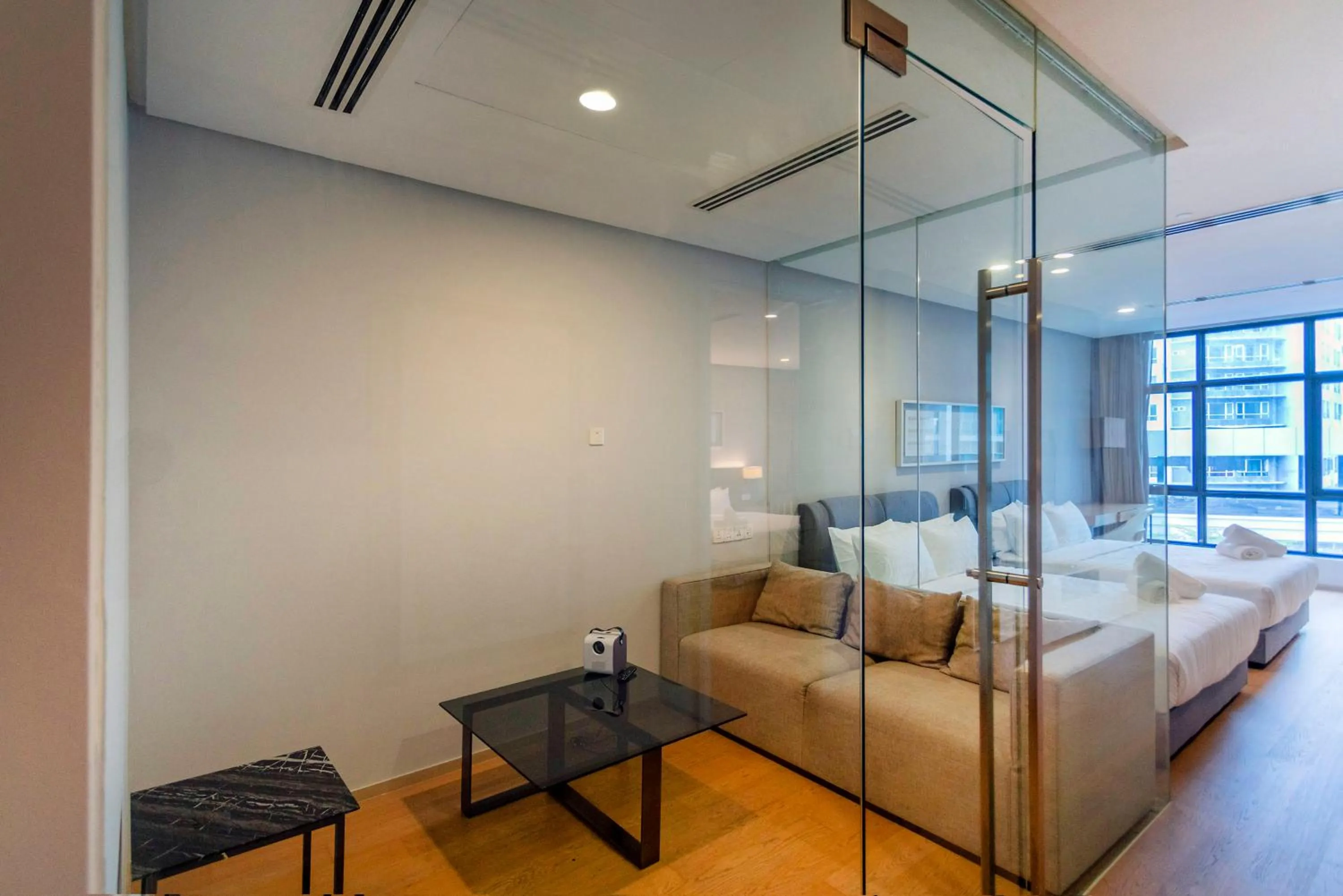 Bed in 188 Suites with Washer and Bathtub near KLCC Kula Lumpur