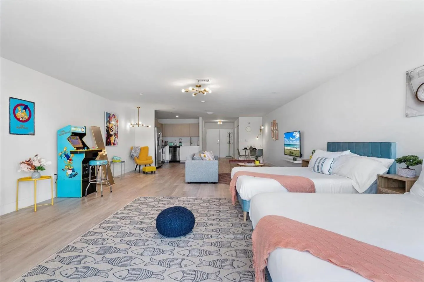 Bed in Lofts of Aventura