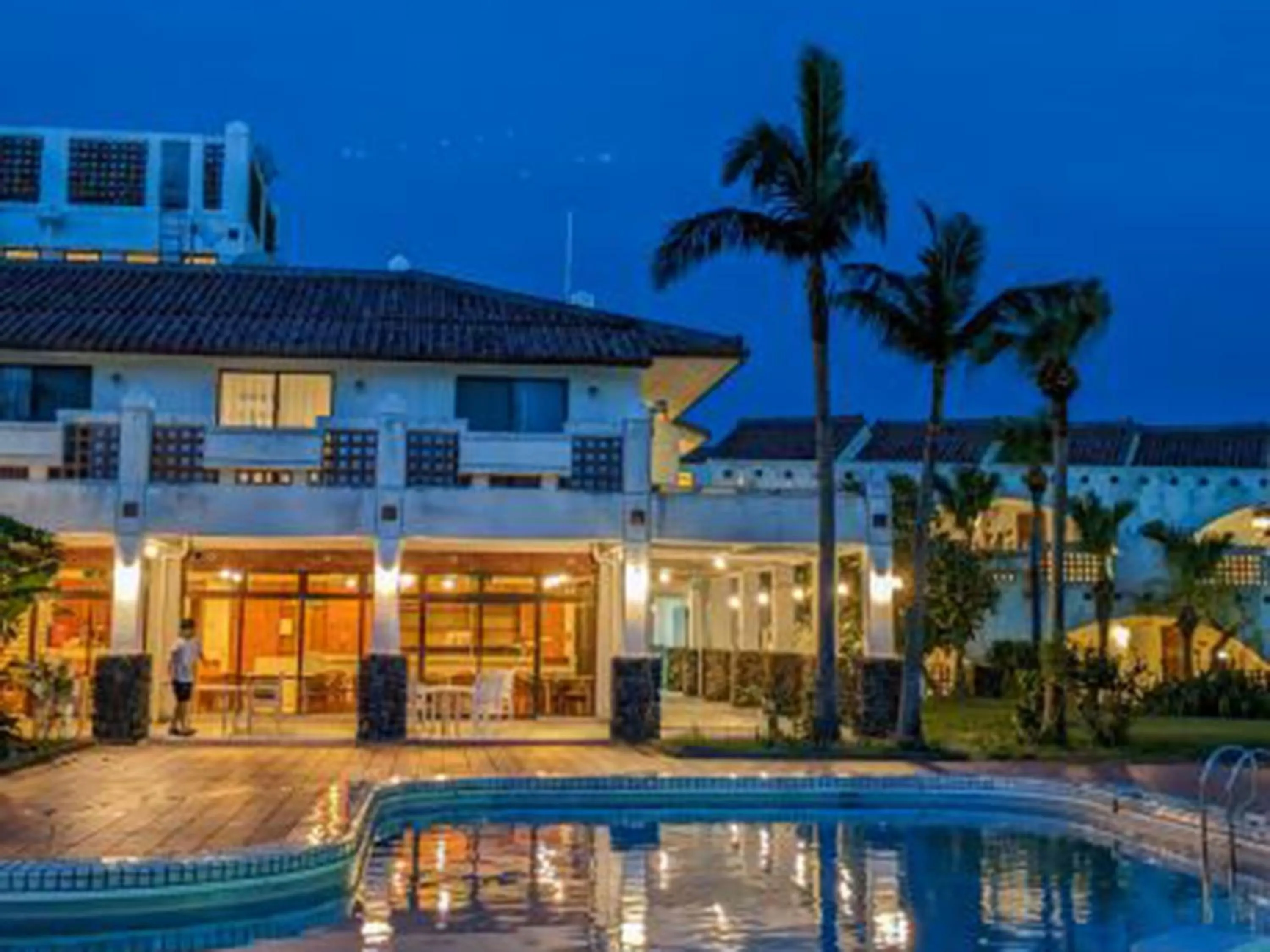 Pool view in Watermark Hotel Okinawa Kume Island