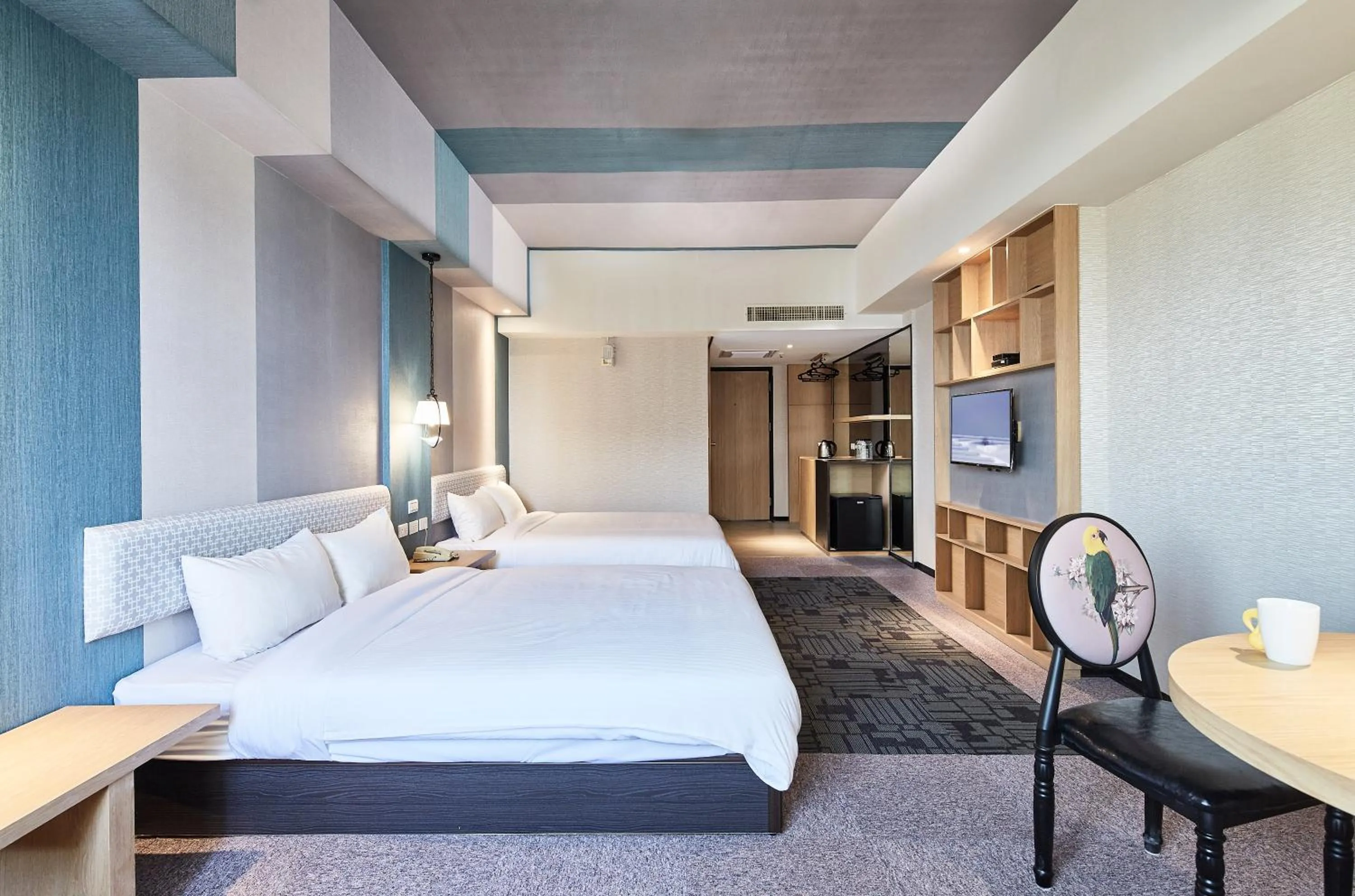 Bed in Kenting City Gate Hotel