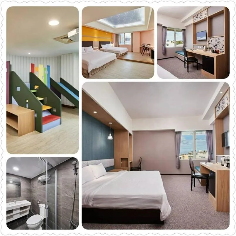 Bed in Kenting City Gate Hotel