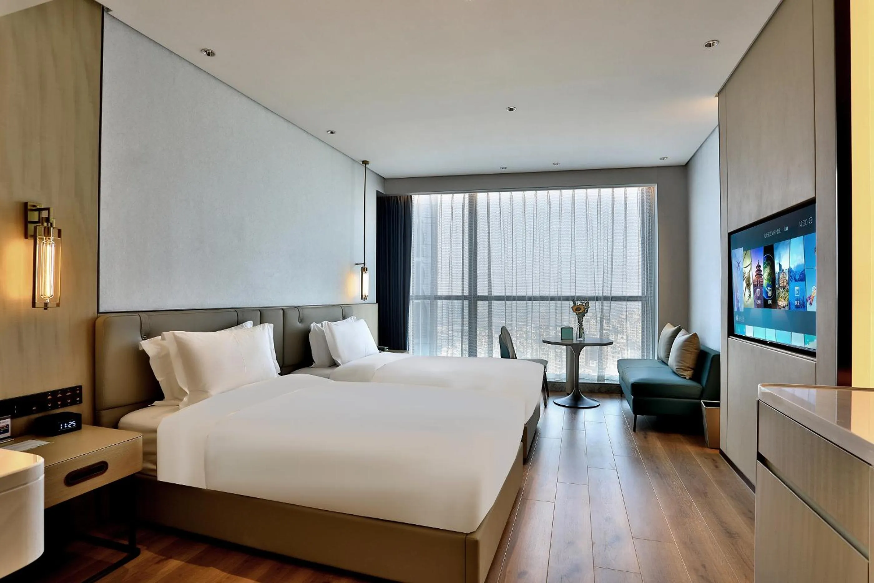 Photo of the whole room, Bed in Wyndham Garden Hangzhou Yuhang
