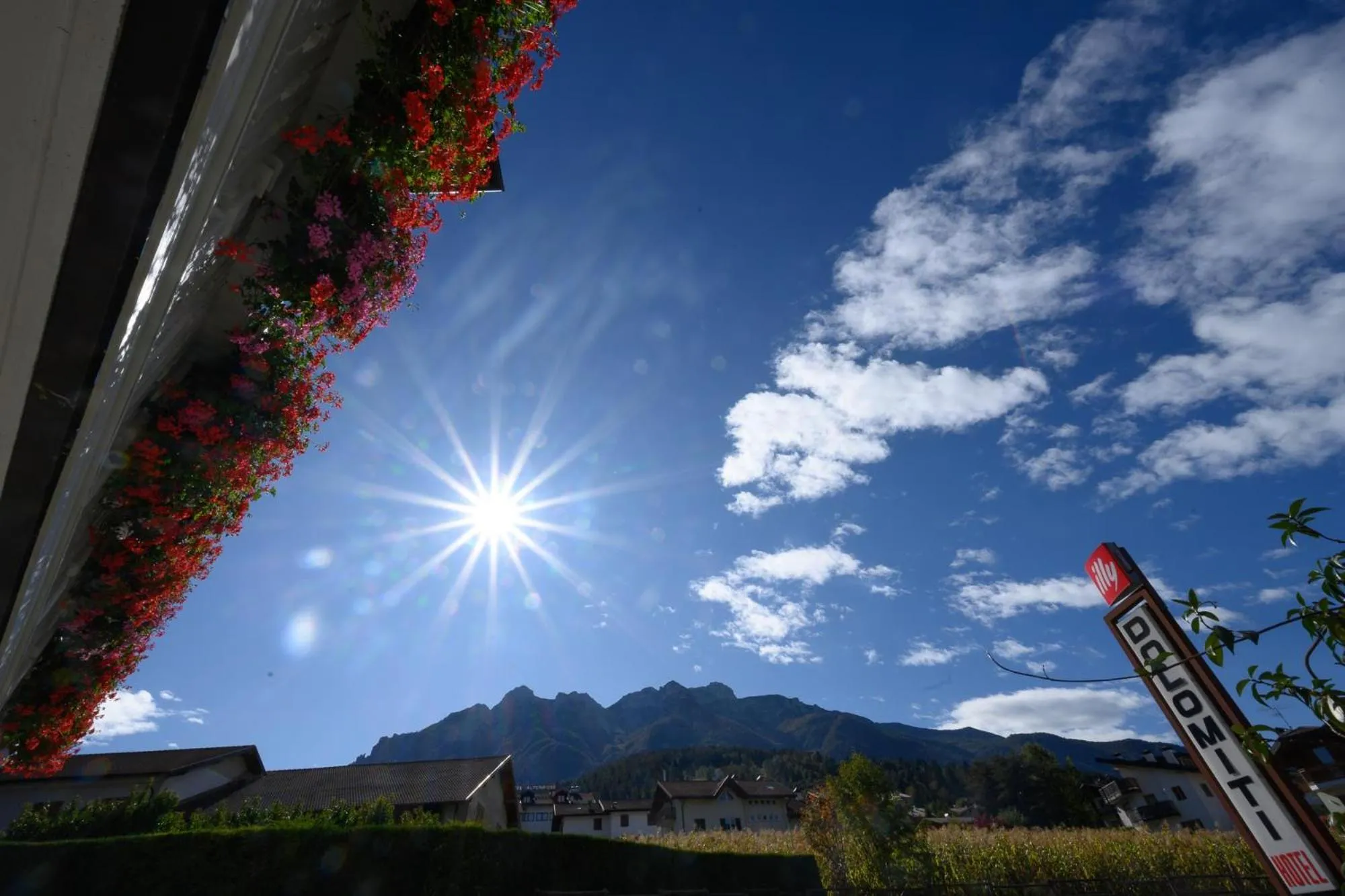 Mountain view in Hotel Dolomiti