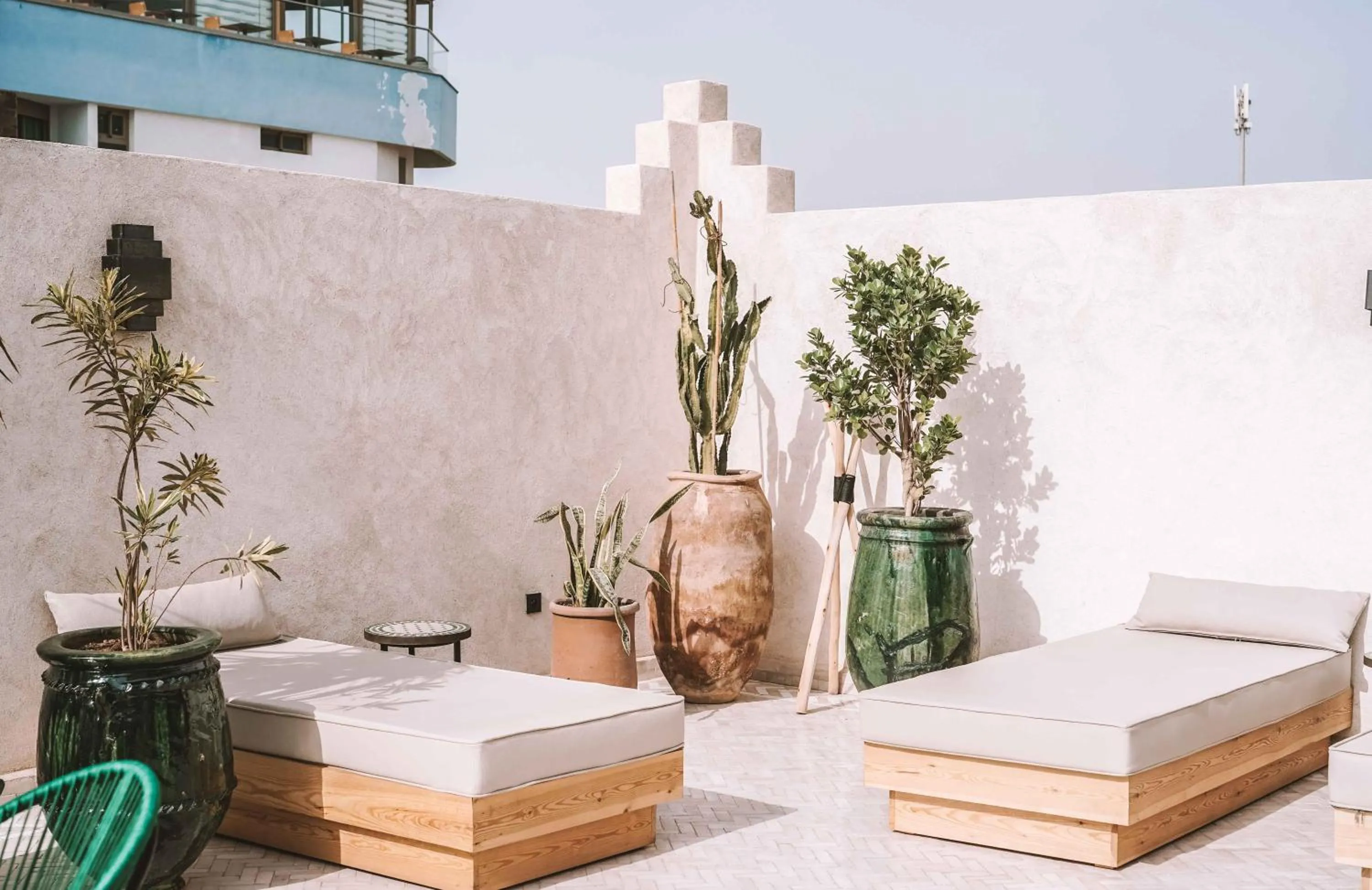 Patio in Hôtel Oasis Dakhla