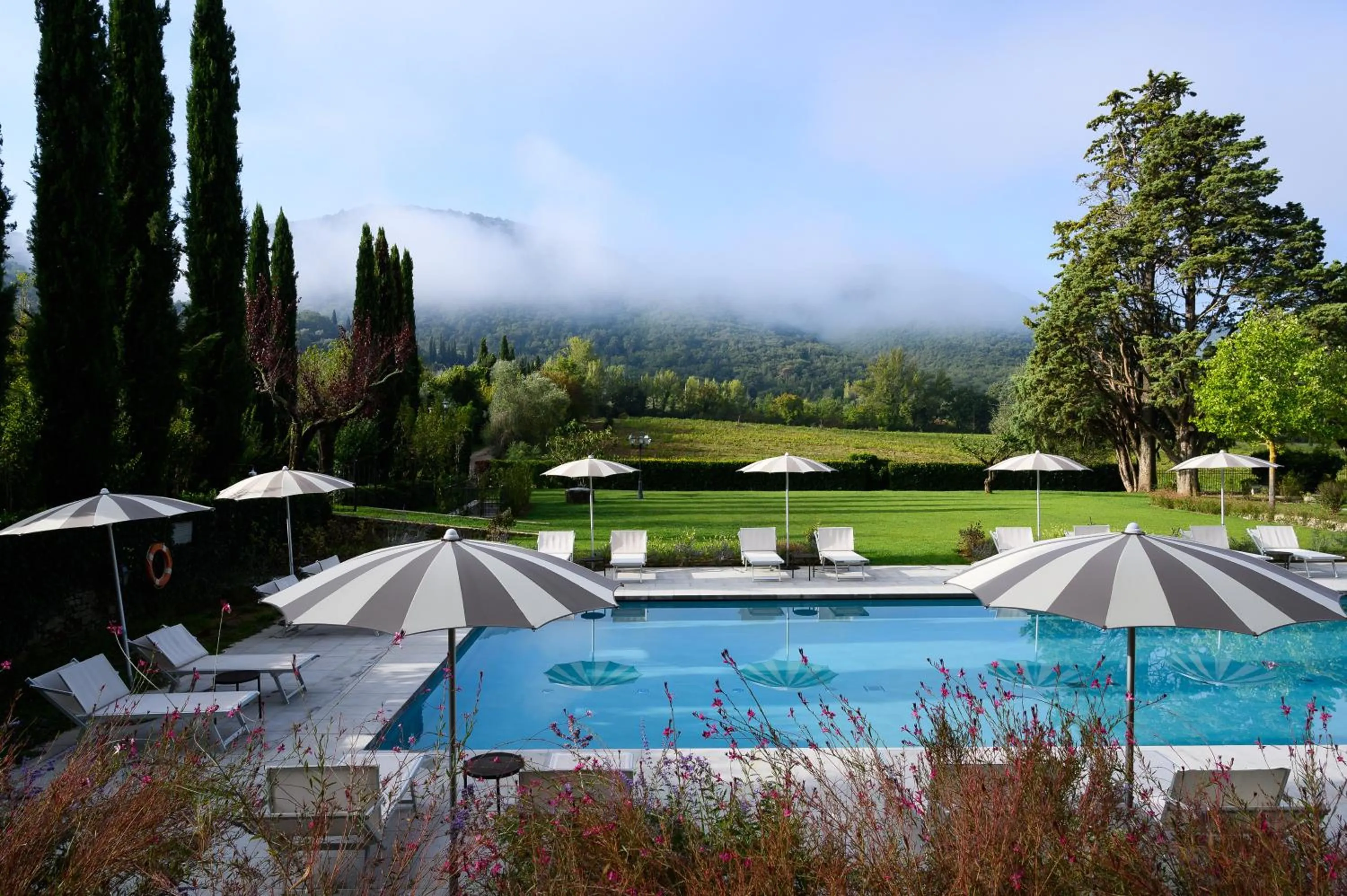 Pool view in Villa di Piazzano - Small Luxury Hotels of the World