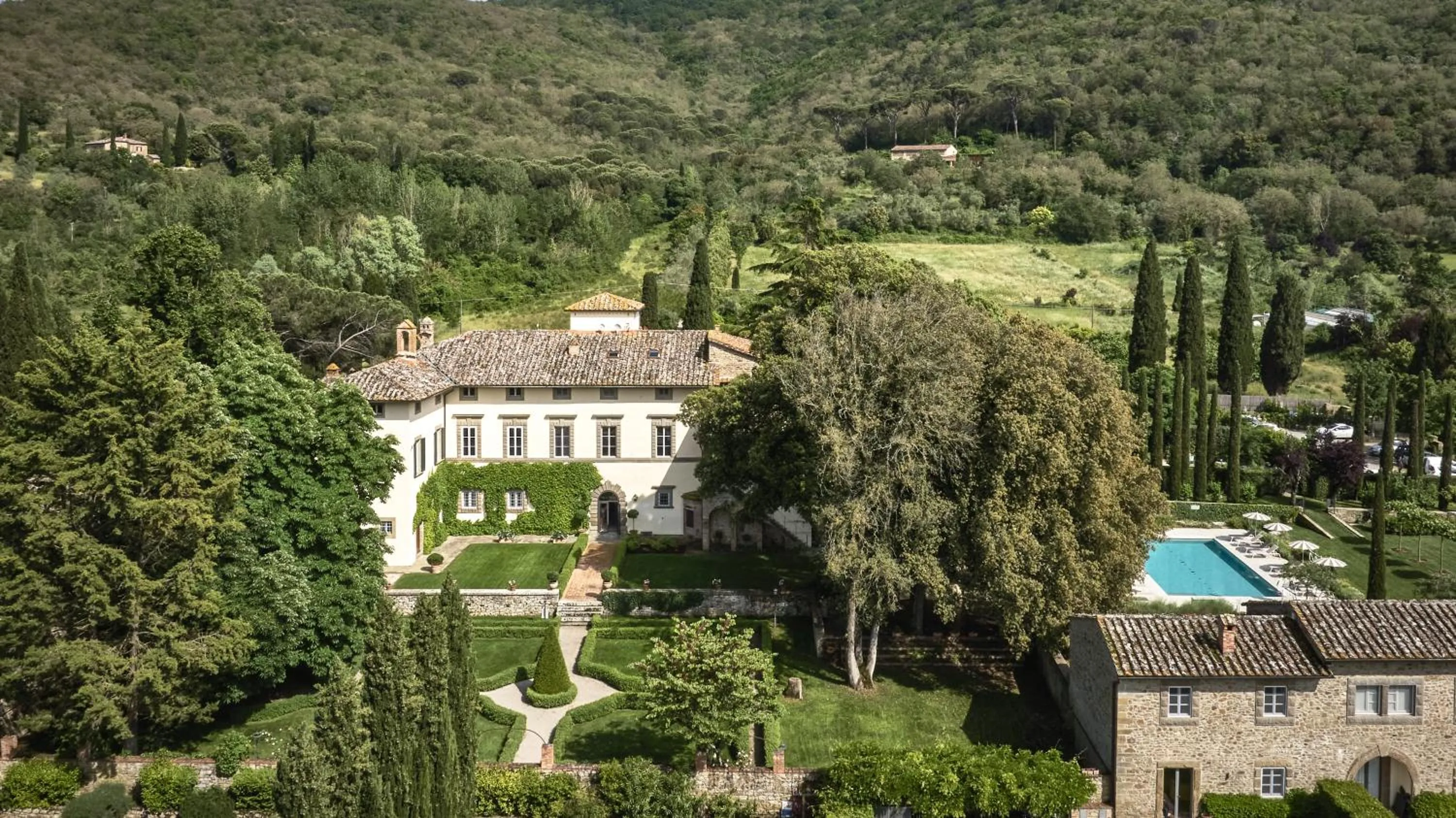 Bird's eye view in Villa di Piazzano - Small Luxury Hotels of the World