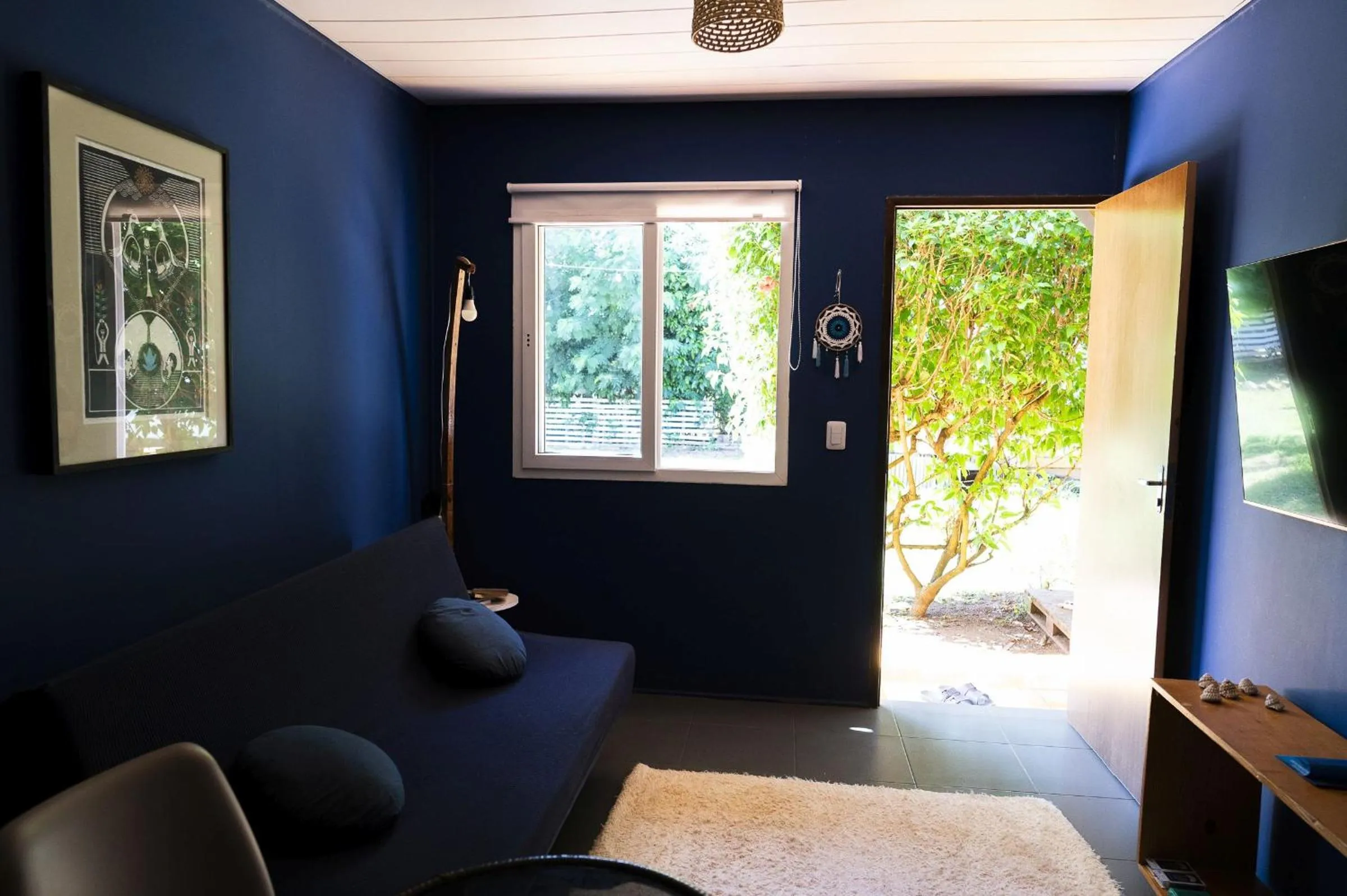 Communal lounge/ TV room in Pousada Estrela Cordel